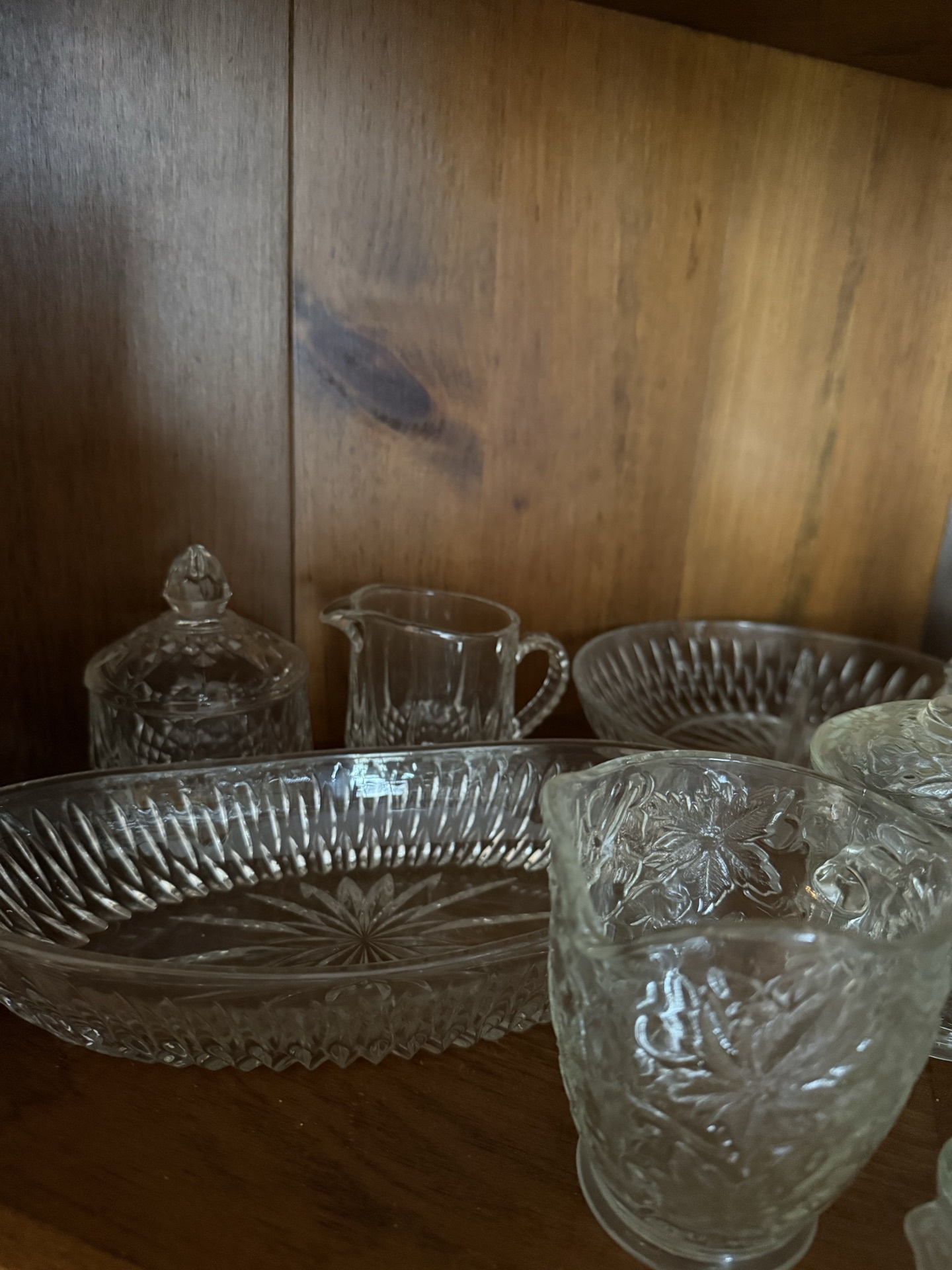 Assorted vintage cut-glass glassware - image 2 of 7