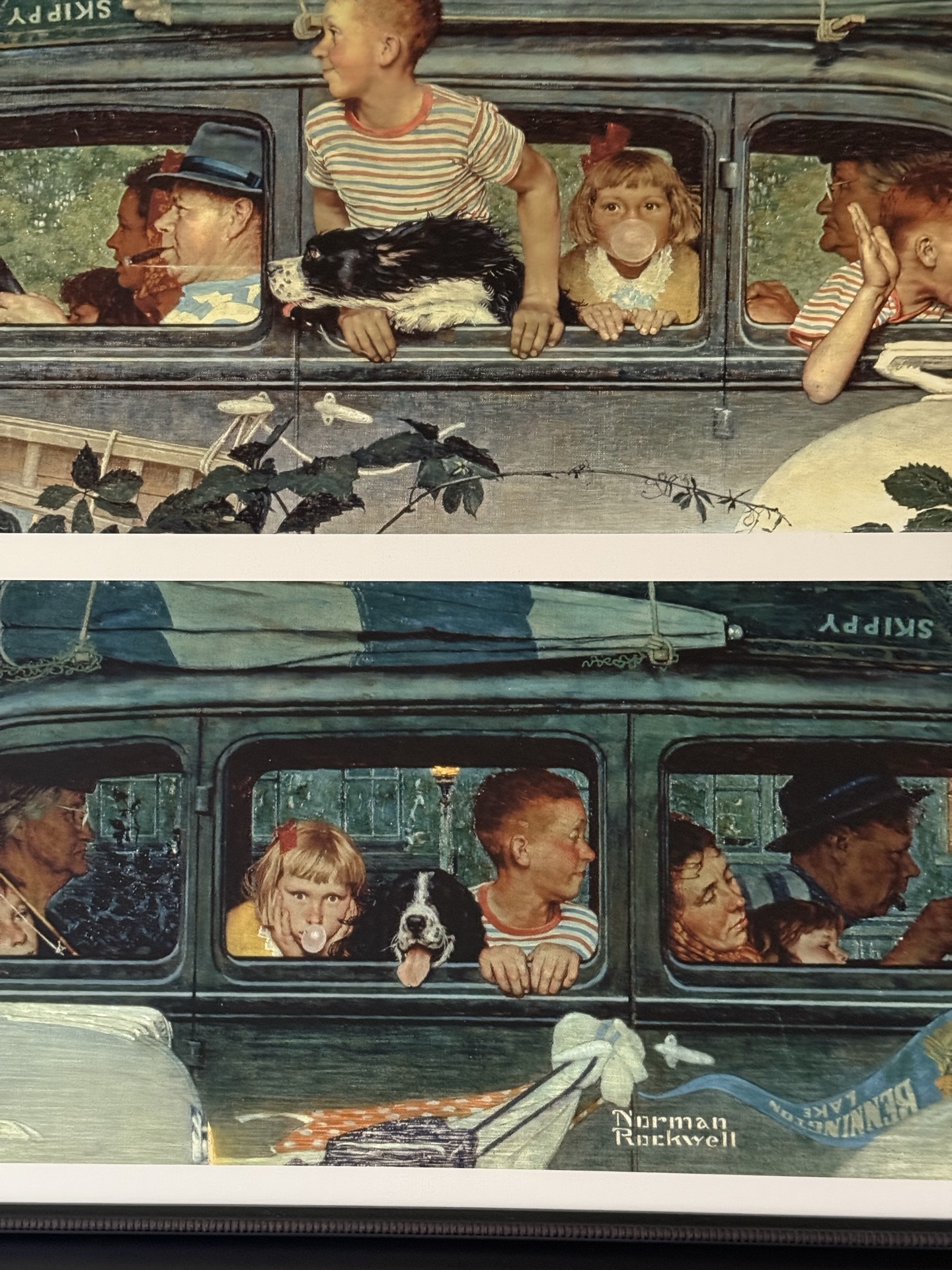Norman Rockwell Two-Panel Framed Print: The Outings - image 2 of 6
