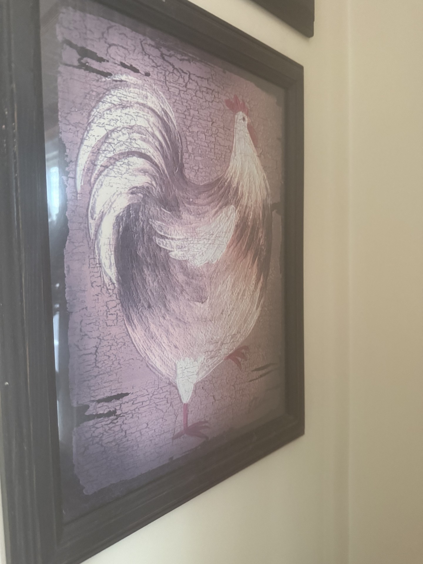 Two framed rooster prints - image 2 of 5
