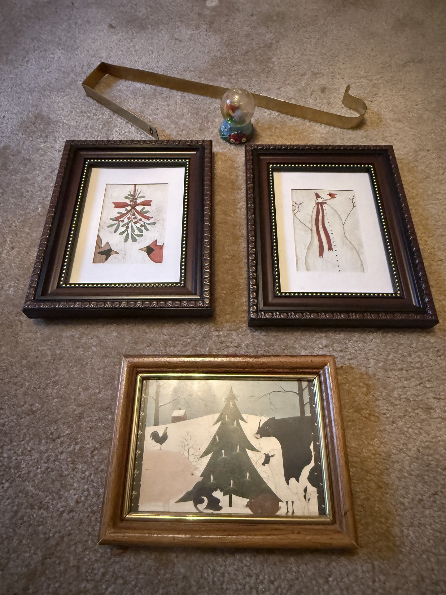 Framed Artwork, Snow Globe, and Misc Decor - image 1 of 11