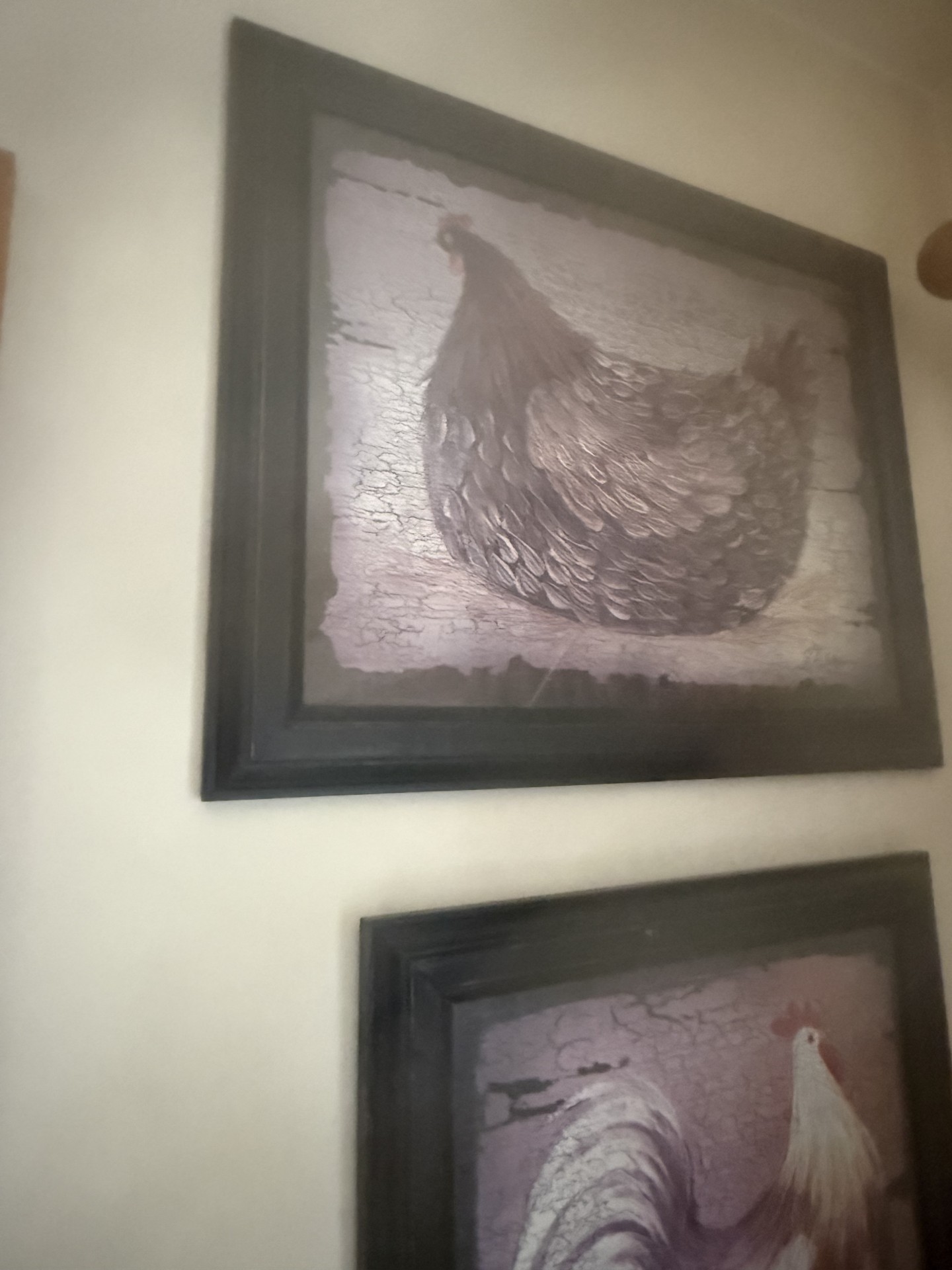 Two framed rooster prints - image 4 of 5