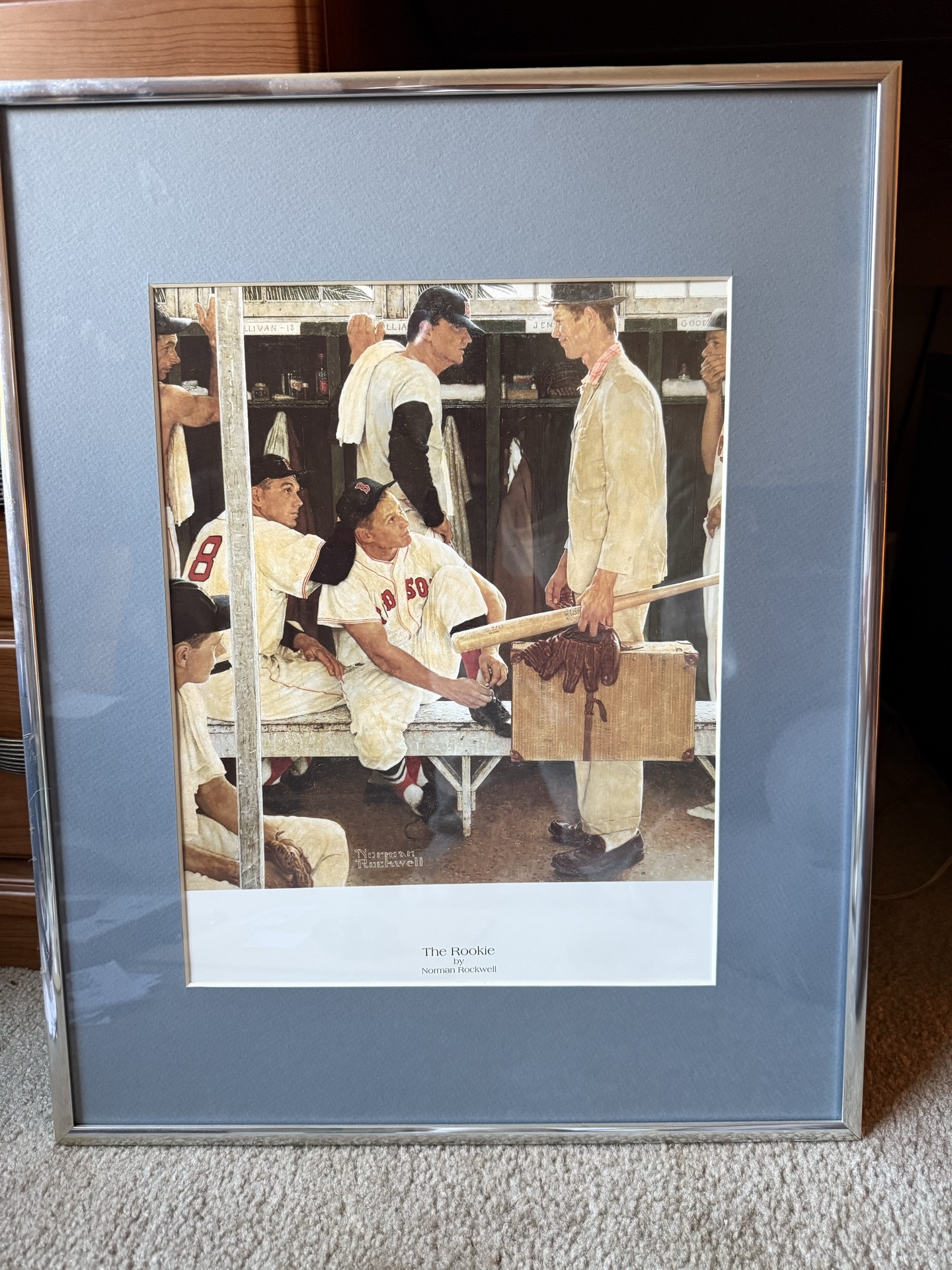 Framed Norman Rockwell Print: The Rookie - image 1 of 5
