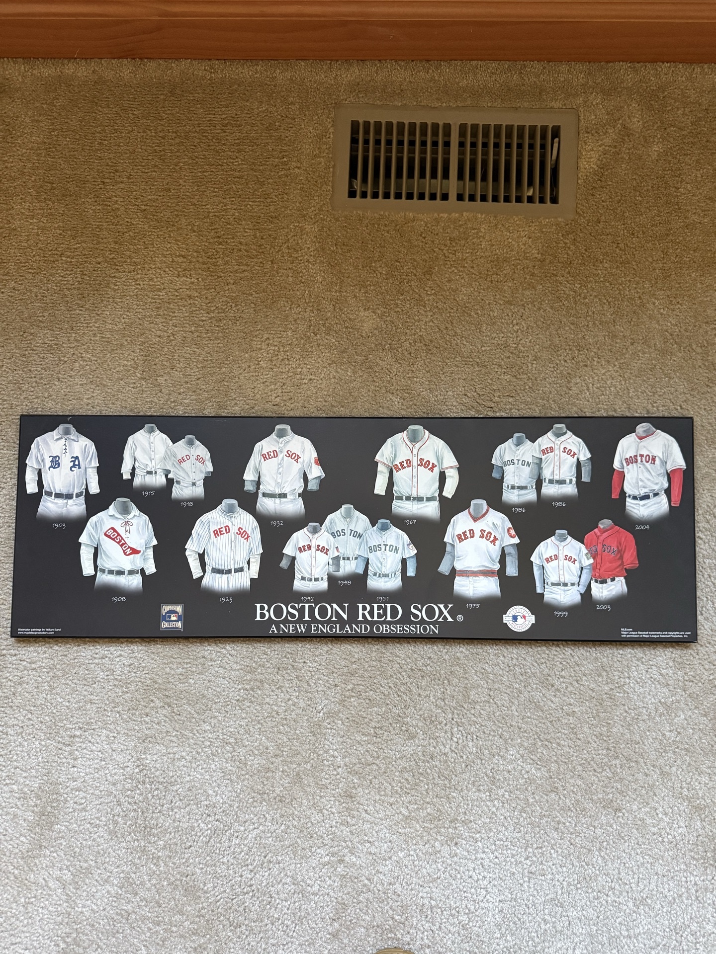 Boston Red Sox Jersey Wall Art  - image 1 of 4