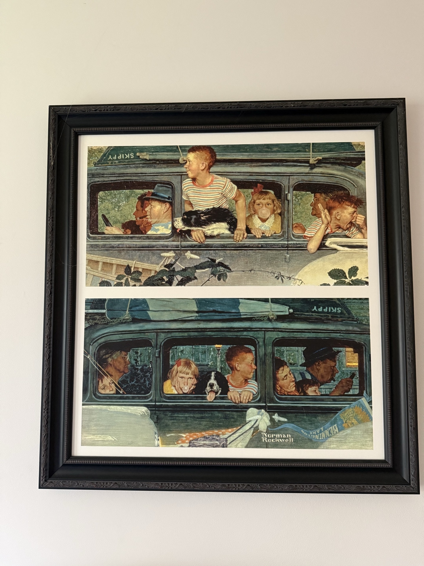 Norman Rockwell Two-Panel Framed Print: The Outings - image 1 of 6