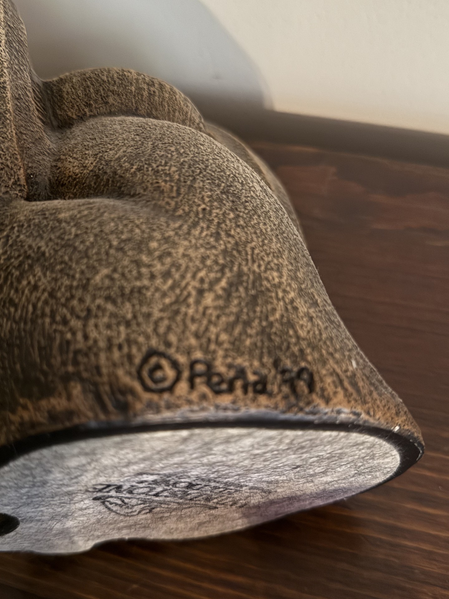 Winged Gargoyle Sculpture with Red Glass Center - image 8 of 9