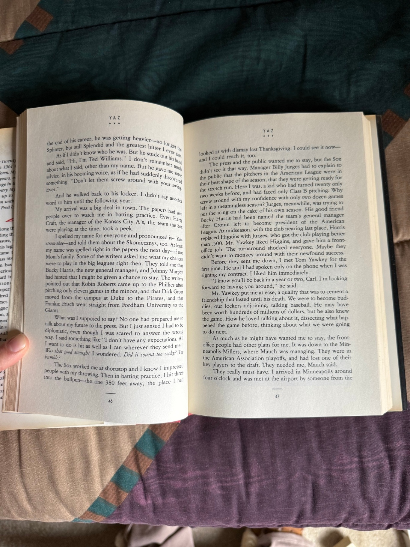 Yaz - Vintage baseball book with player imagery - image 3 of 5