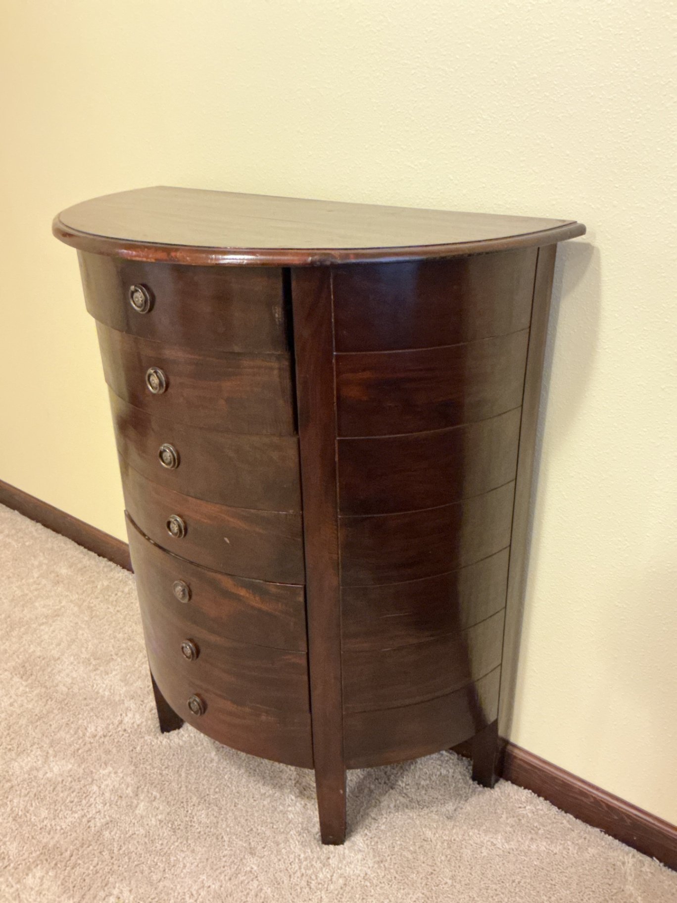 Bow-front Chest of Drawers - image 2 of 7