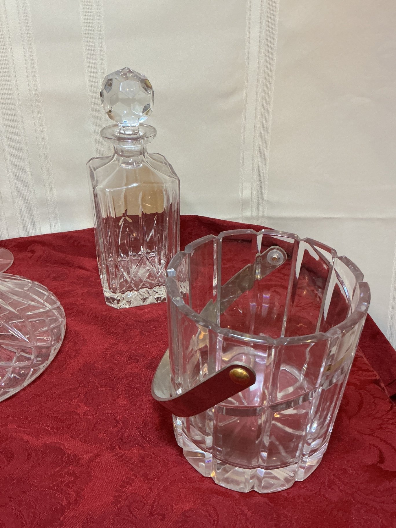 Glassware Set: Decanters, Vase, and Ice Bucket - image 3 of 3