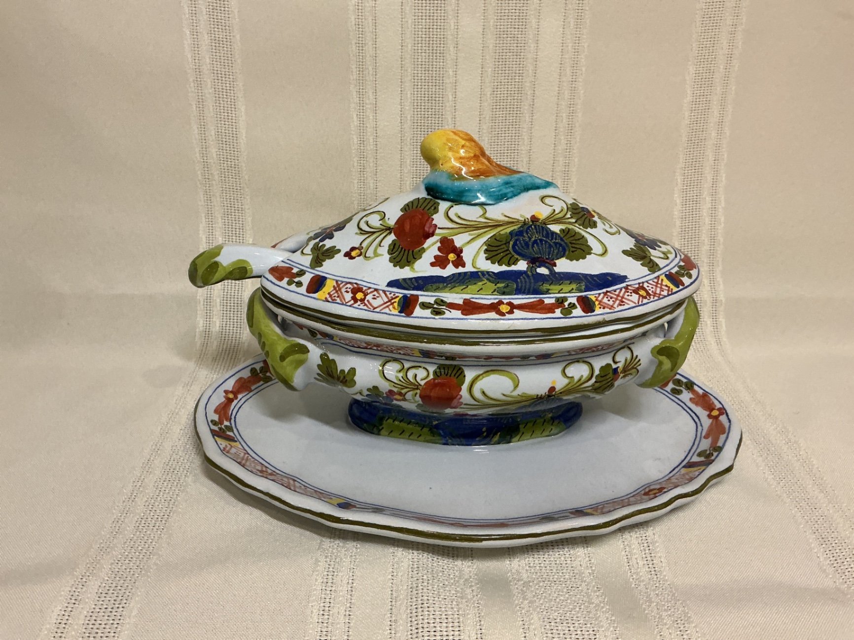 Faenza Majolica Floral Ceramic Tableware Set - image 2 of 5