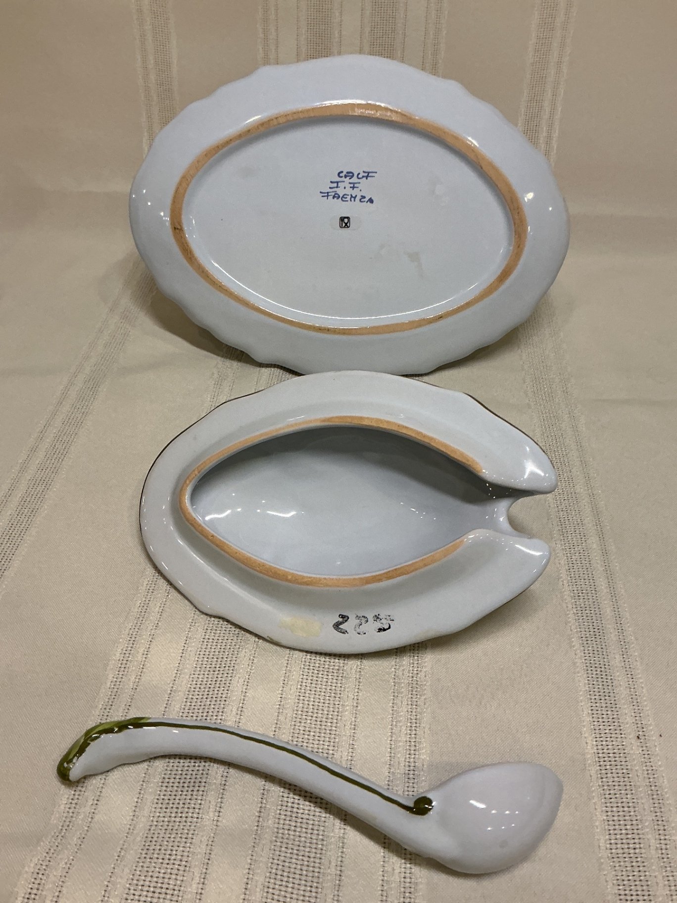 Faenza Majolica Floral Ceramic Tableware Set - image 3 of 5