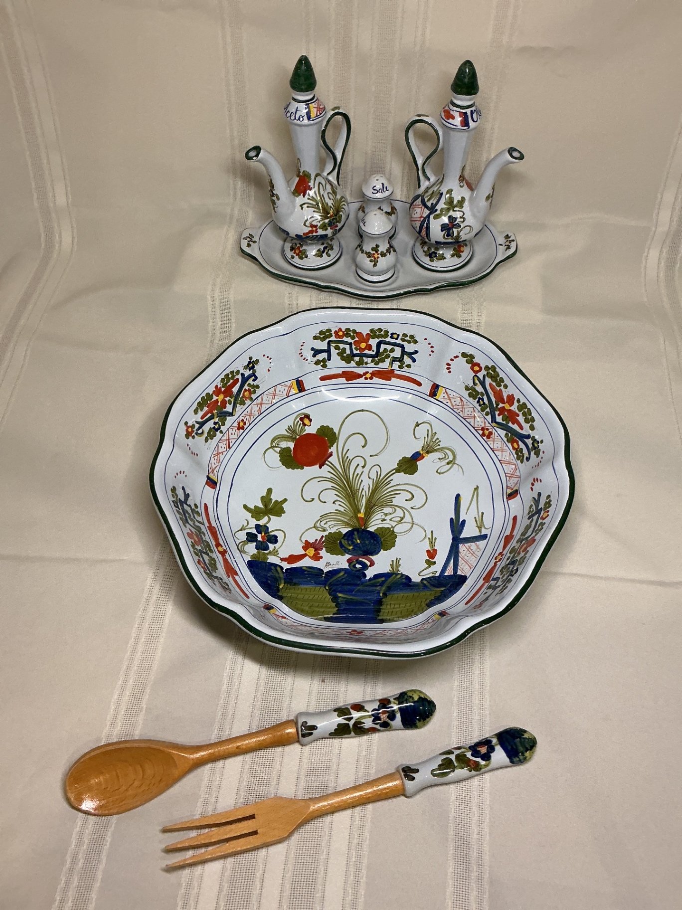 Biordi Hand painted ceramic serving ware  - image 2 of 5