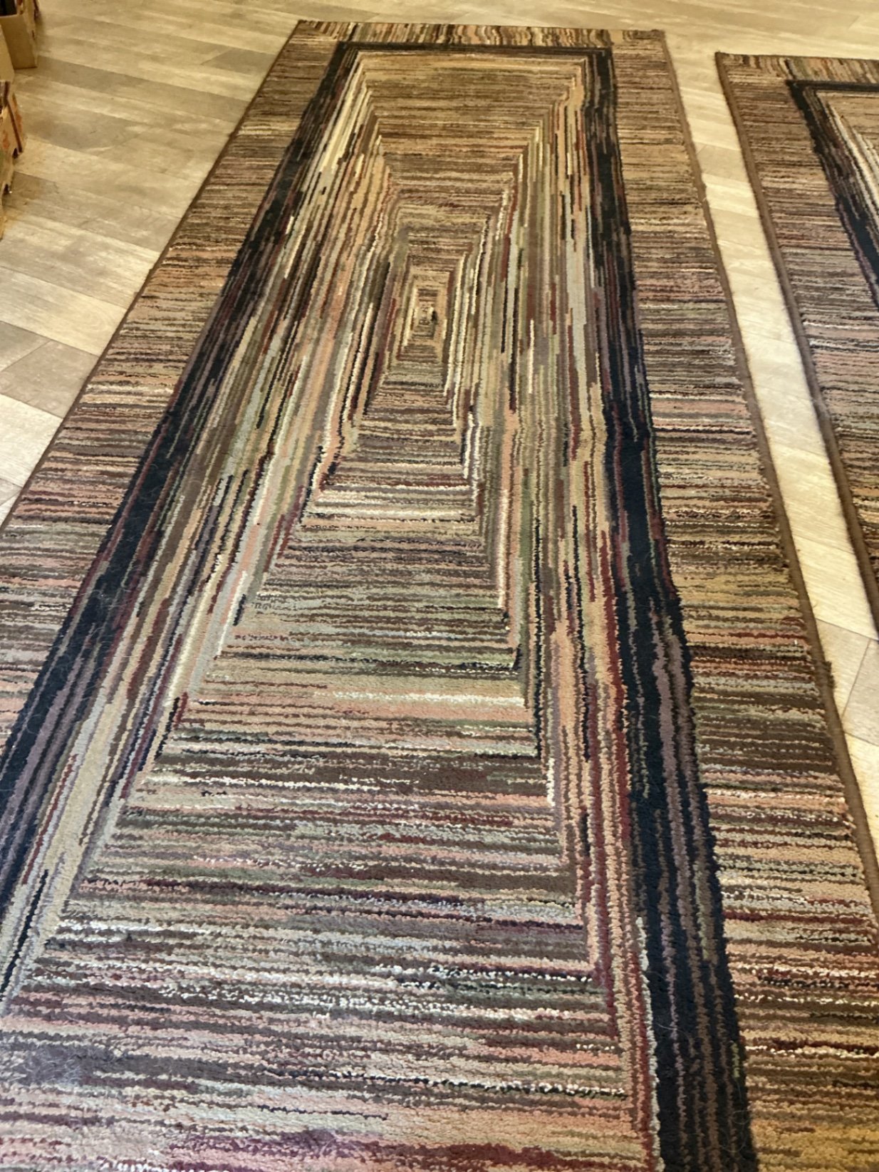 Two rectangular patterned runner rugs - image 4 of 4