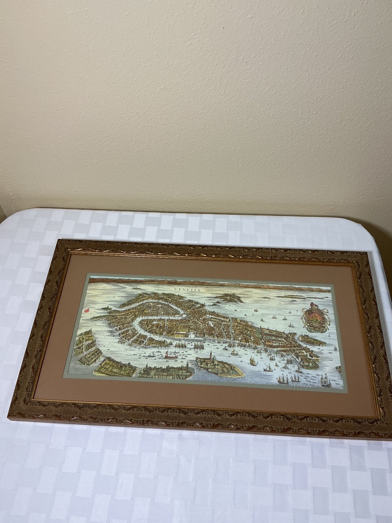 Framed print map of Venice and Original Artwork of Venice - image 2 of 12