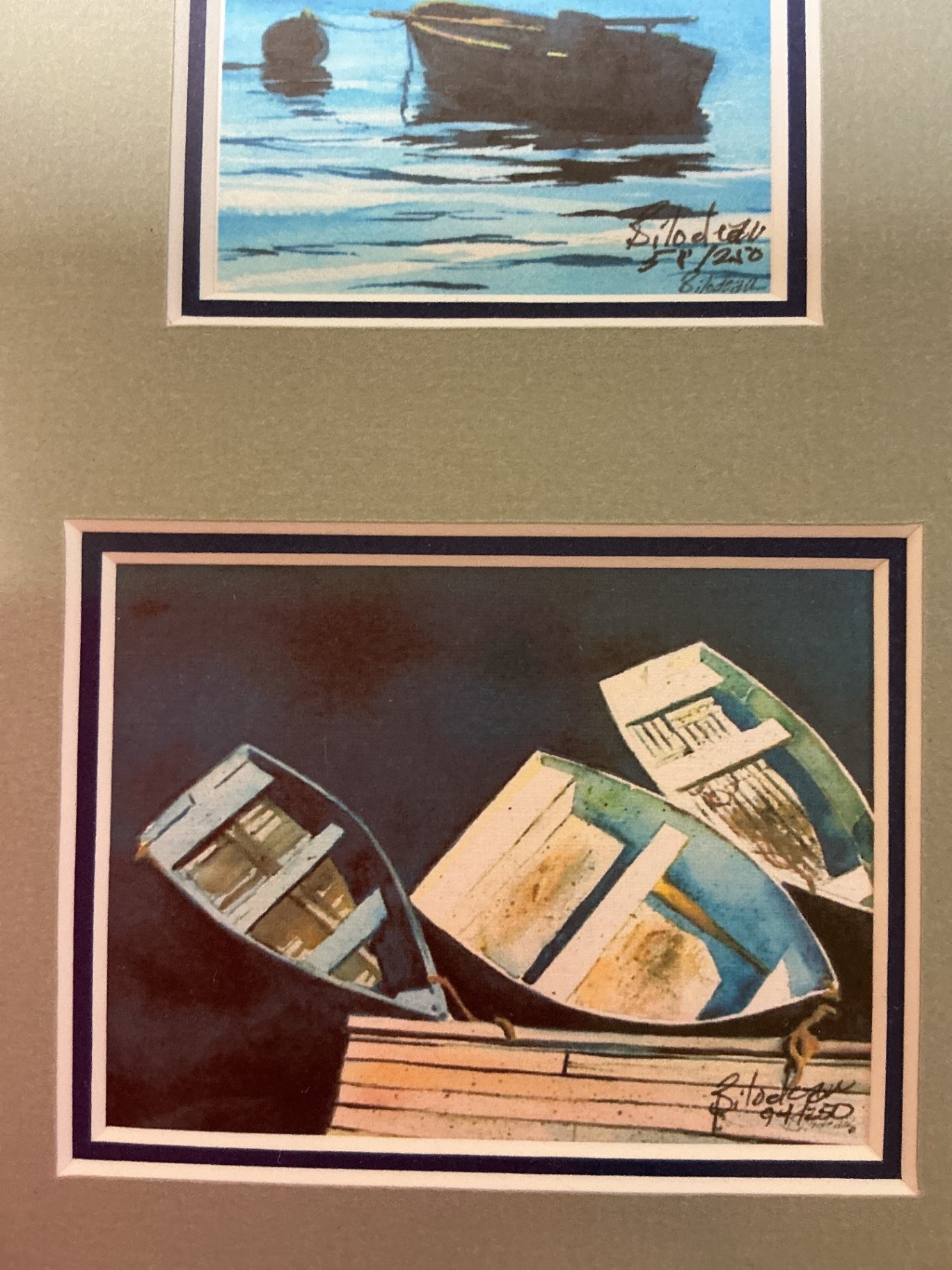 Seaside boat and coastlined framed prints collection - image 5 of 5