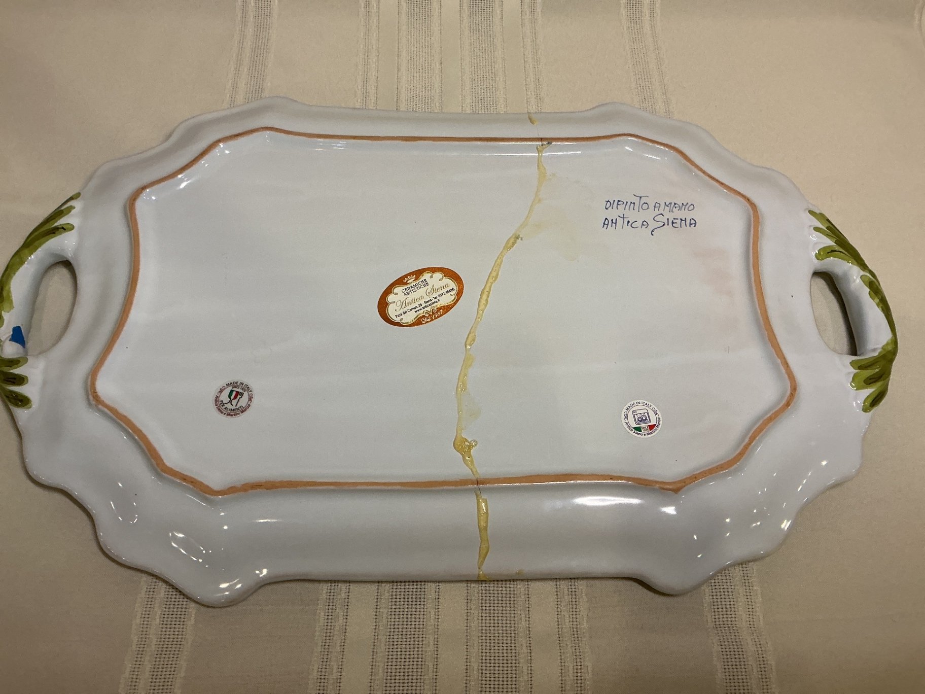 Italian hand-painted ceramic platers. - image 5 of 5