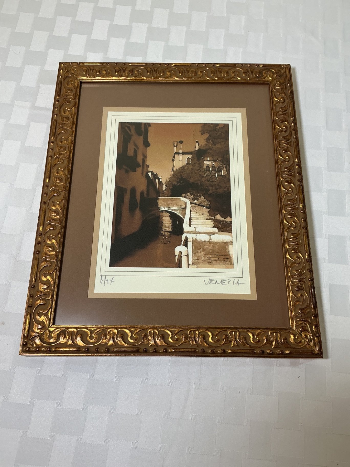 Framed print map of Venice and Original Artwork of Venice - image 9 of 12