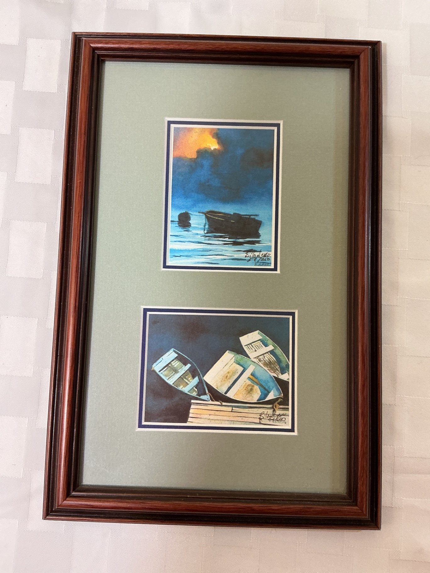 Seaside boat and coastlined framed prints collection - image 4 of 5