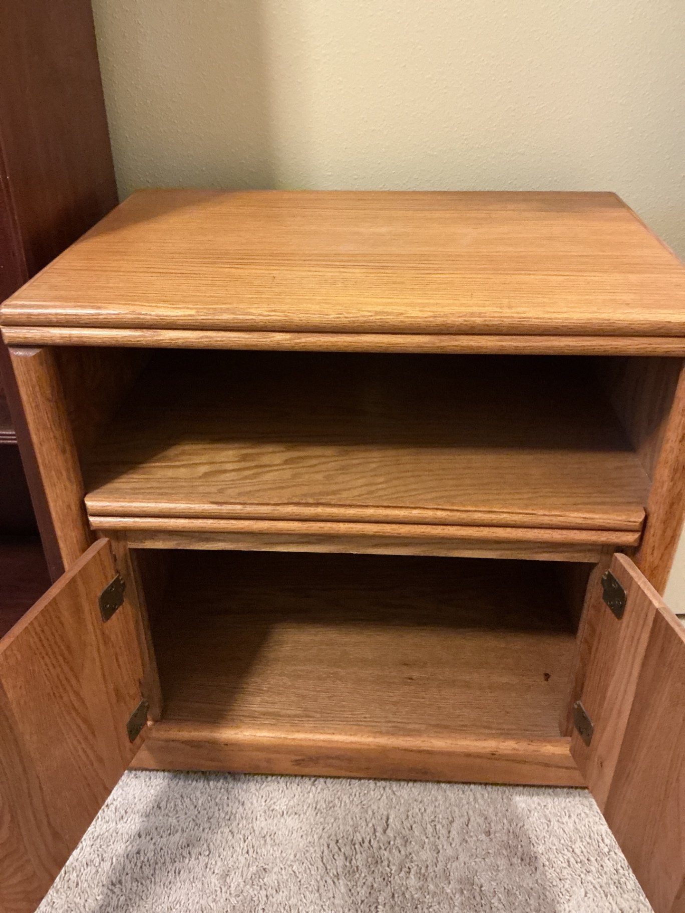 Wooden bookshelf and cabinet - image 3 of 5