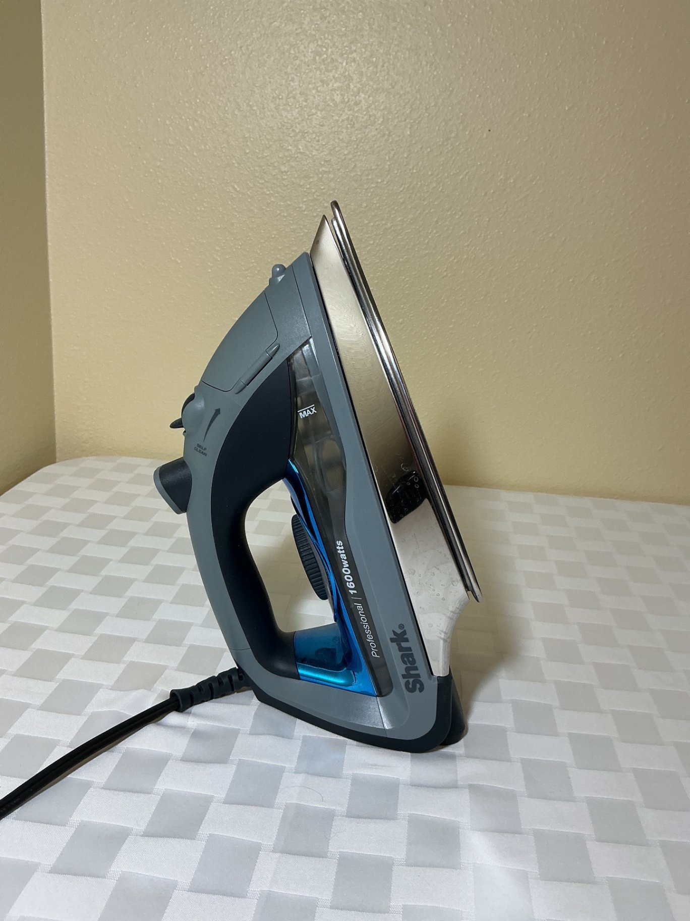 Laundry hamper with cleaning brush set and steam iron - image 4 of 6