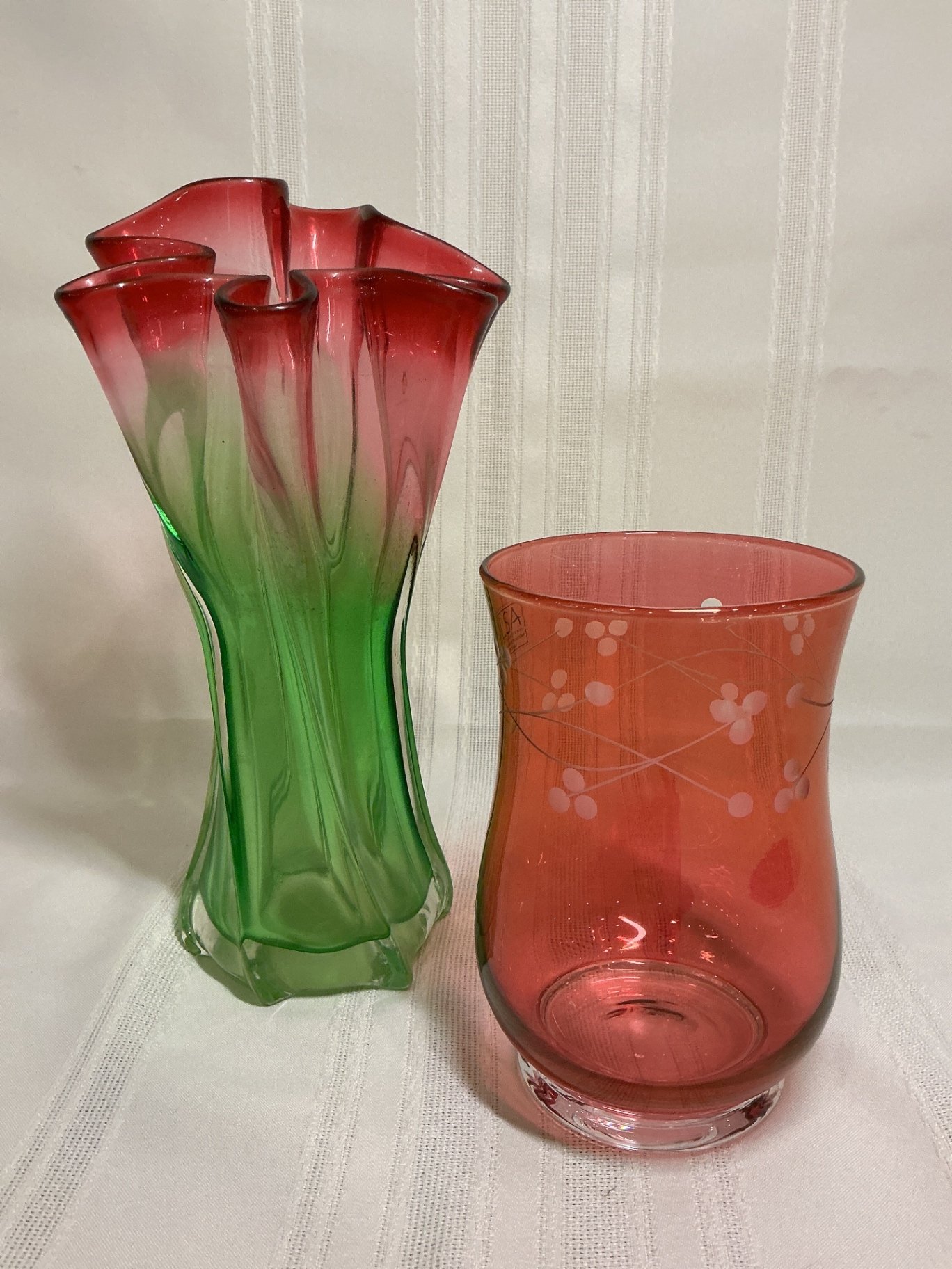 Art glass vases.  - image 5 of 6