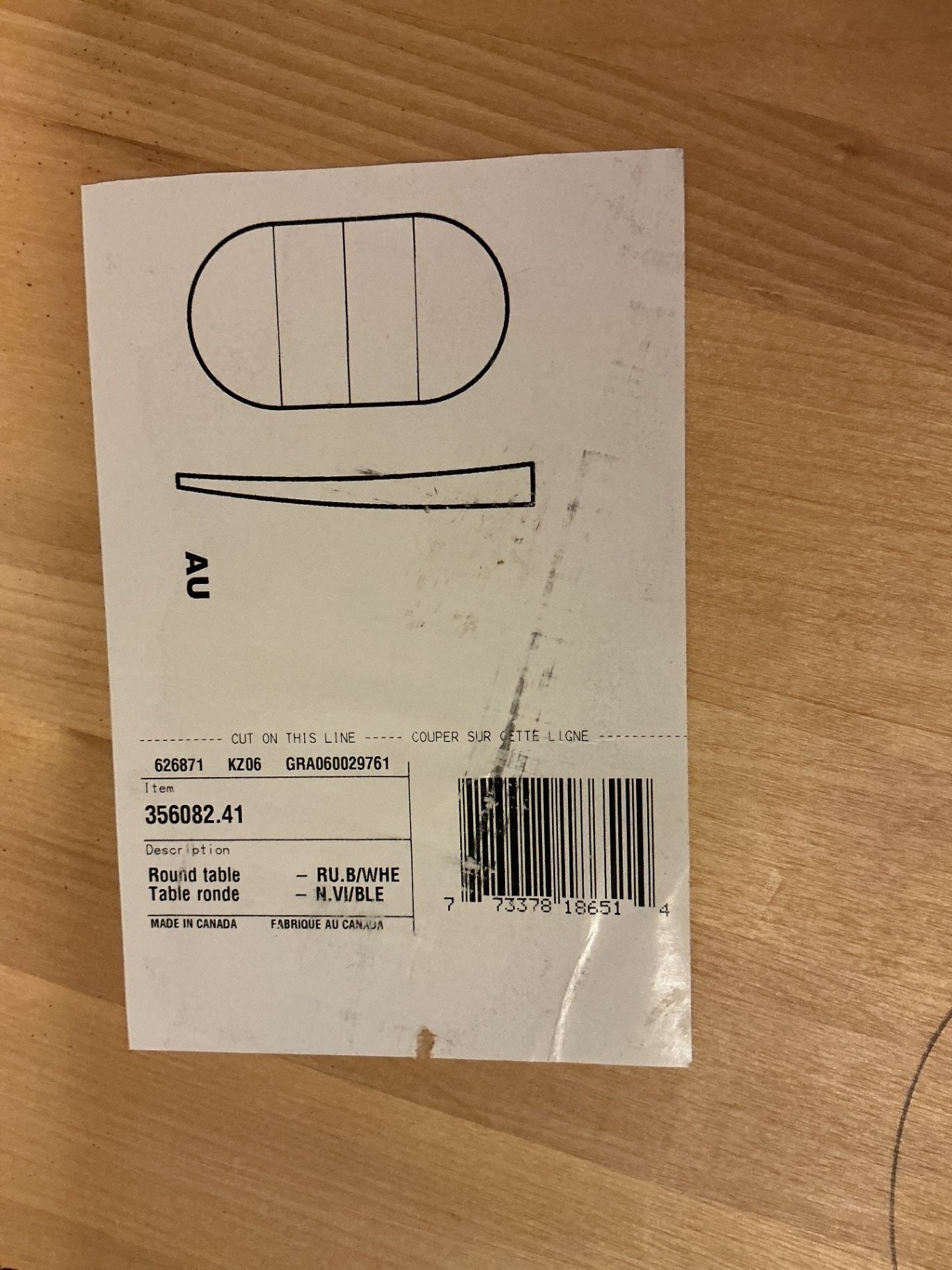 Oval dining table with six slat-back chairs - image 3 of 11