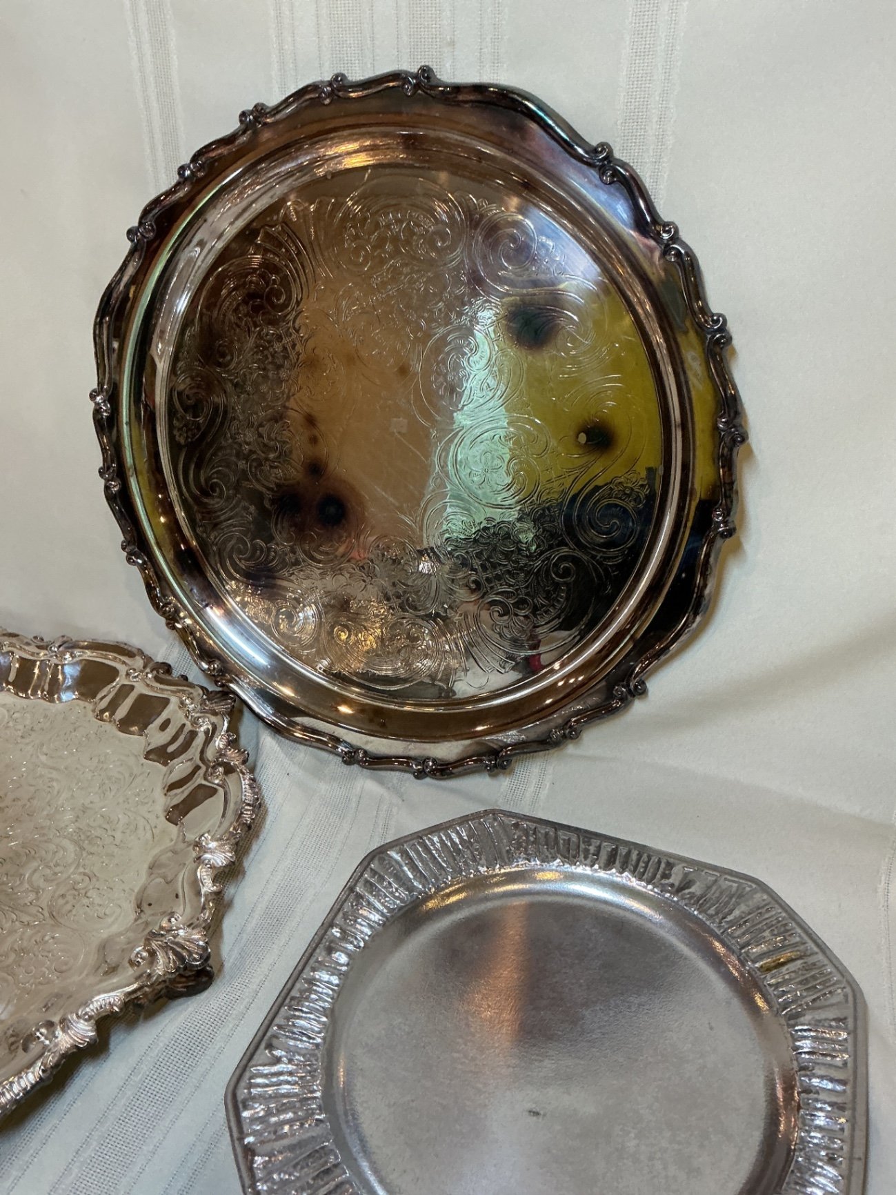 Silver Plate Serving dishes and bowls set - image 5 of 8