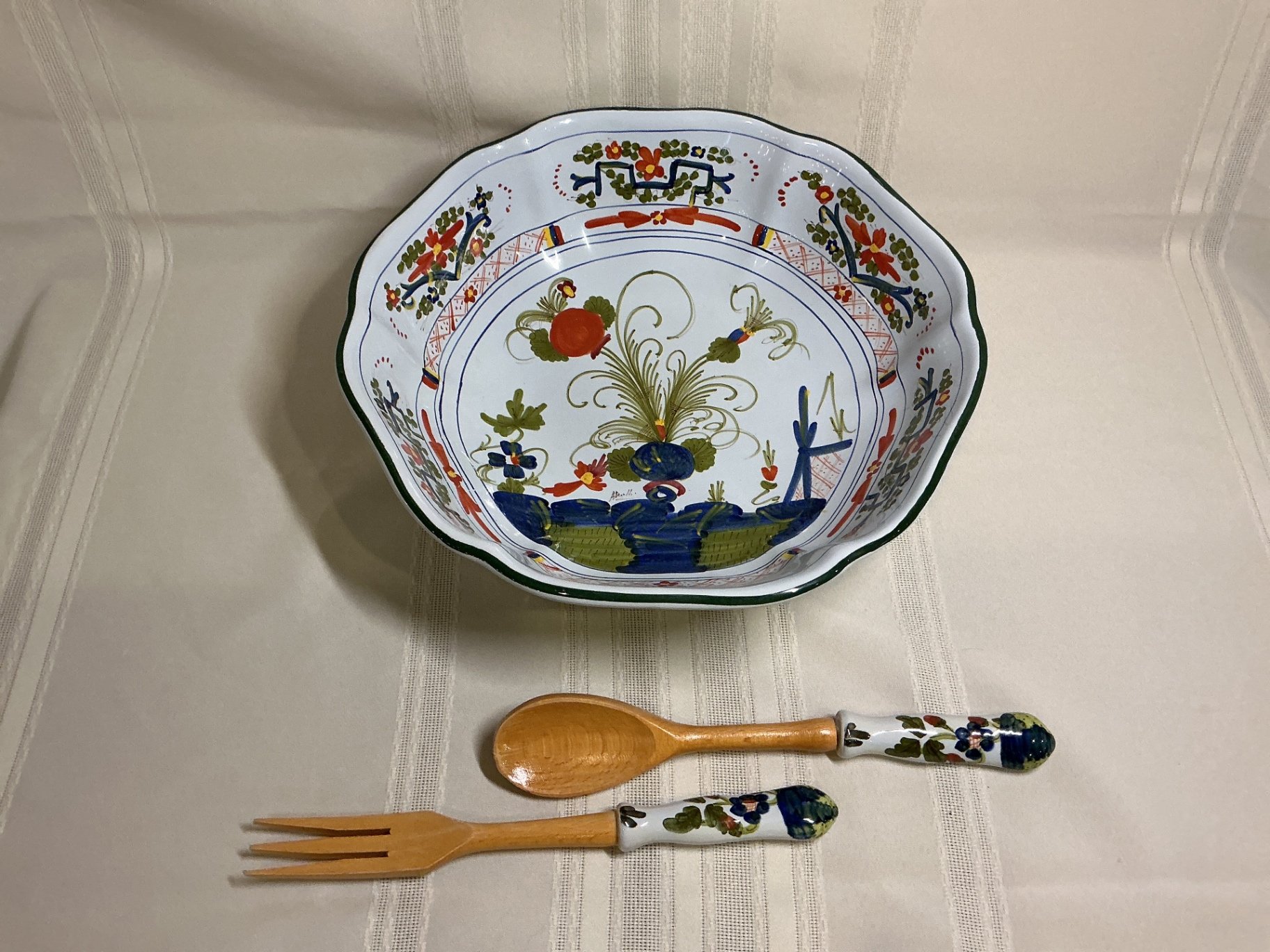 Biordi Hand painted ceramic serving ware  - image 1 of 5