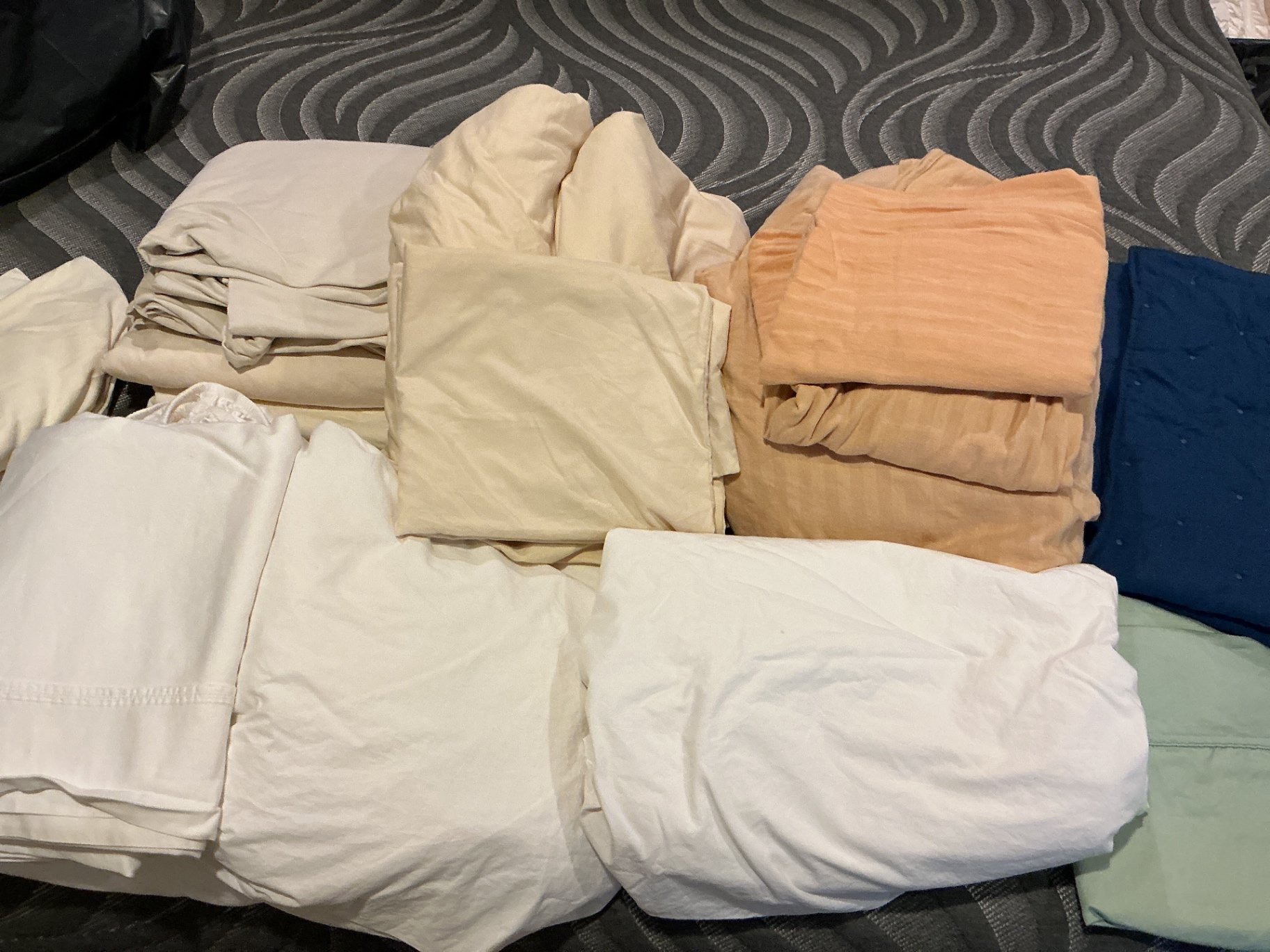 Wooden four-poster king canopy bed with carved headboard - image 8 of 9