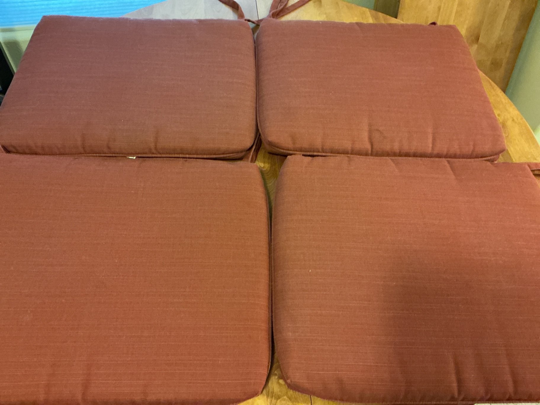 Oval dining table with six slat-back chairs - image 11 of 11