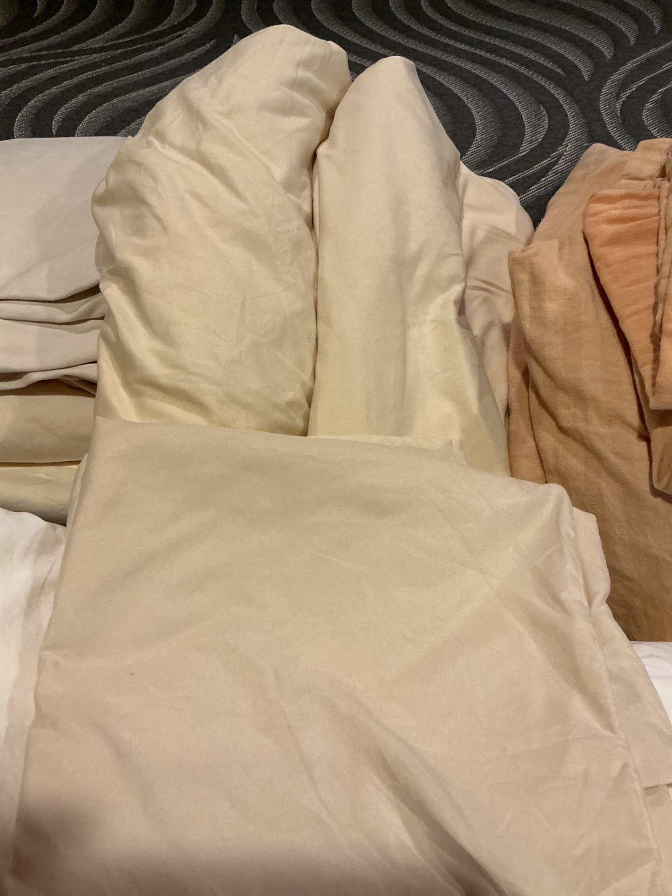 Wooden four-poster king canopy bed with carved headboard - image 7 of 9