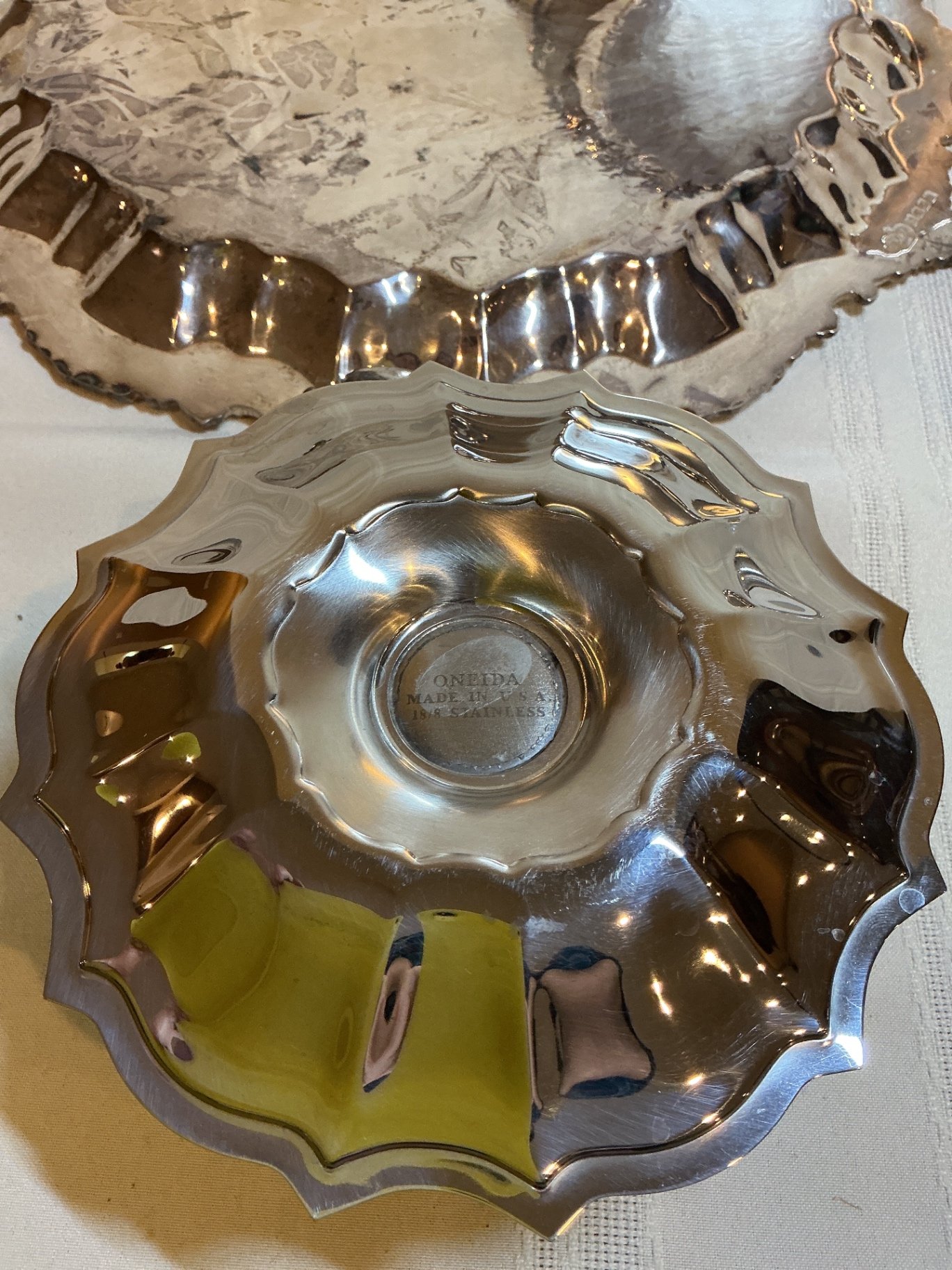 Silver Plate Serving dishes and bowls set - image 7 of 8