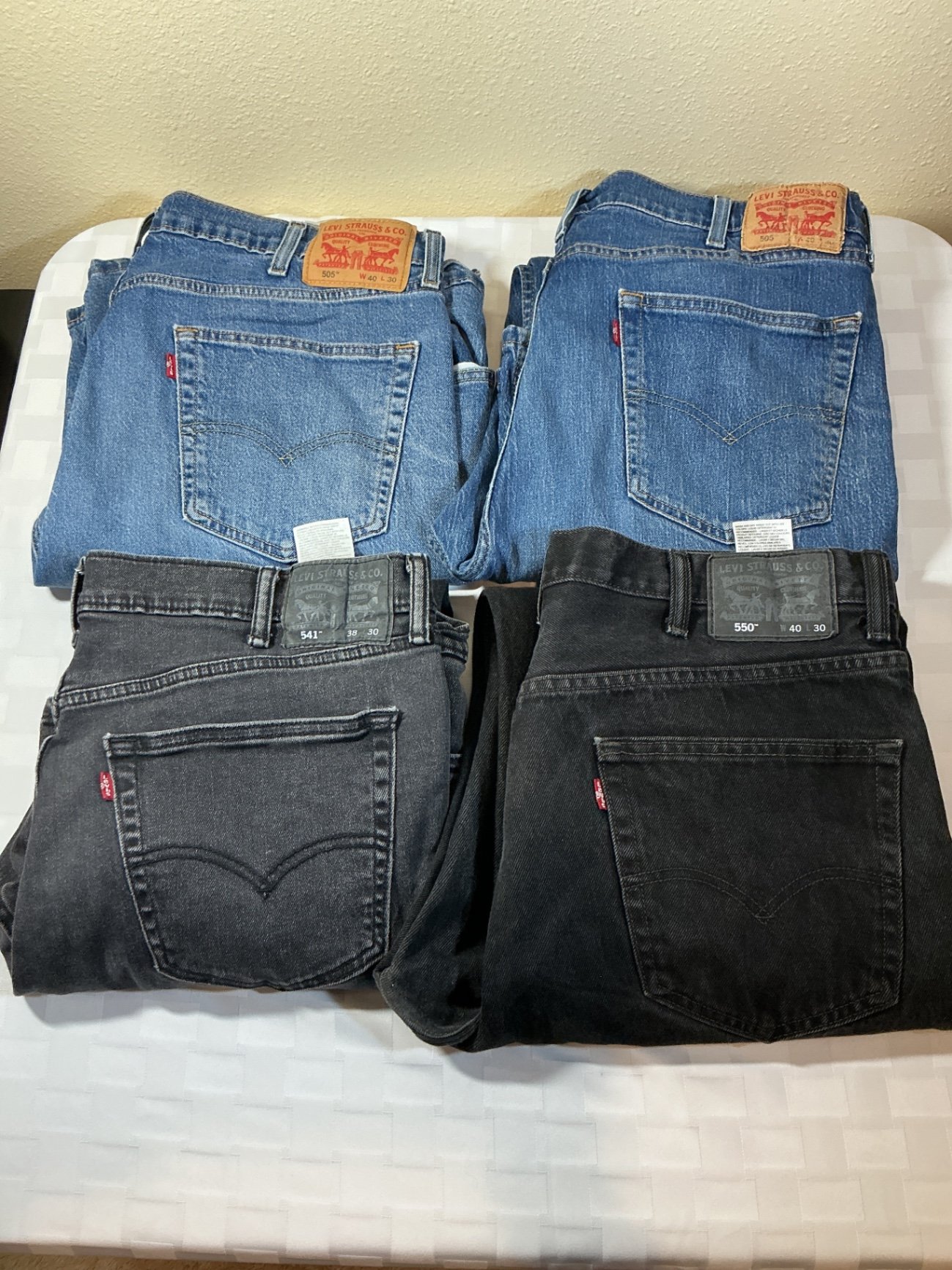 Assorted Levi's Jeans in Blue and Black Denim - image 1 of 9