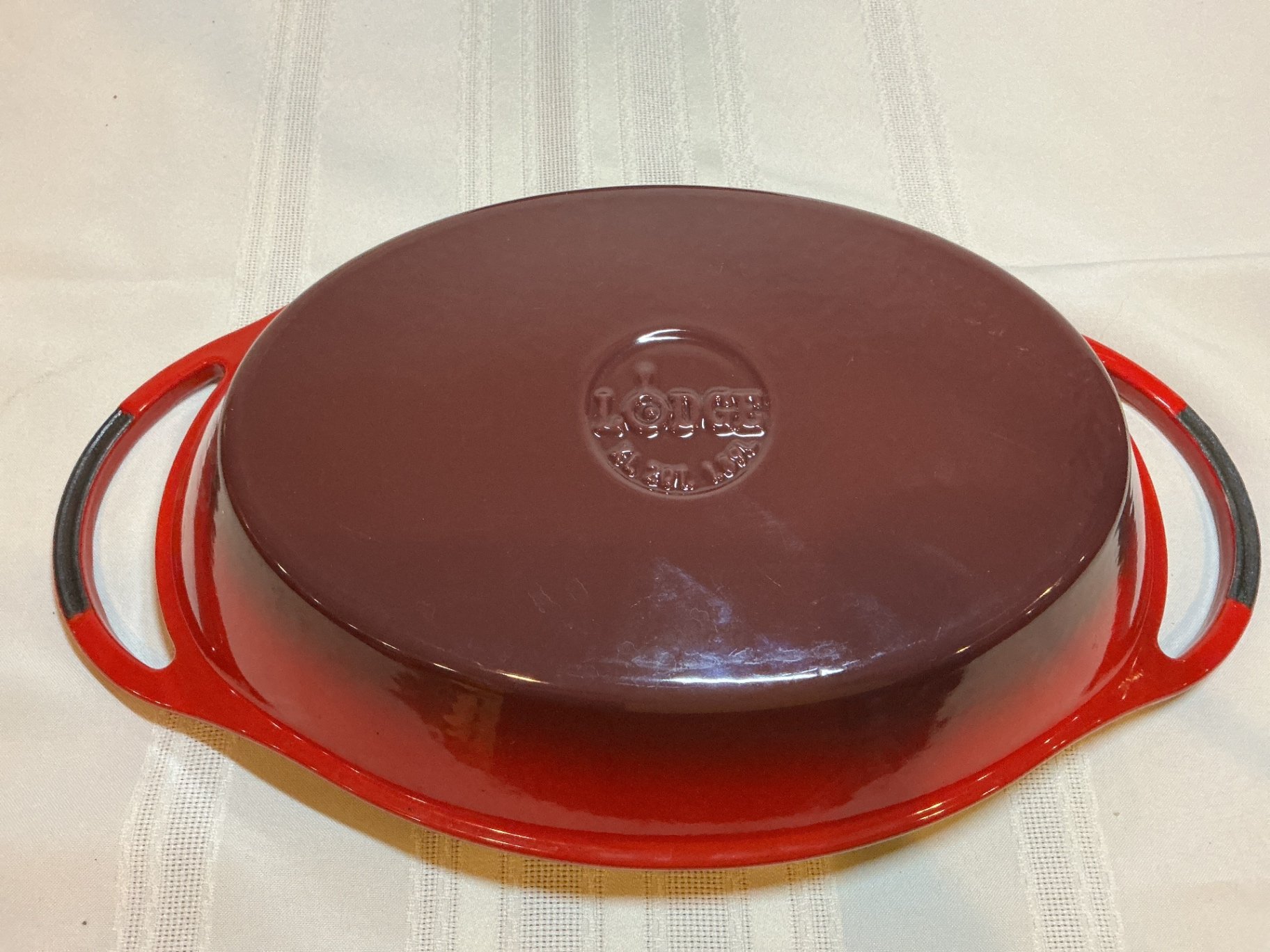 Lodge Cast iron dutch oven and enamel oval dish - image 2 of 5