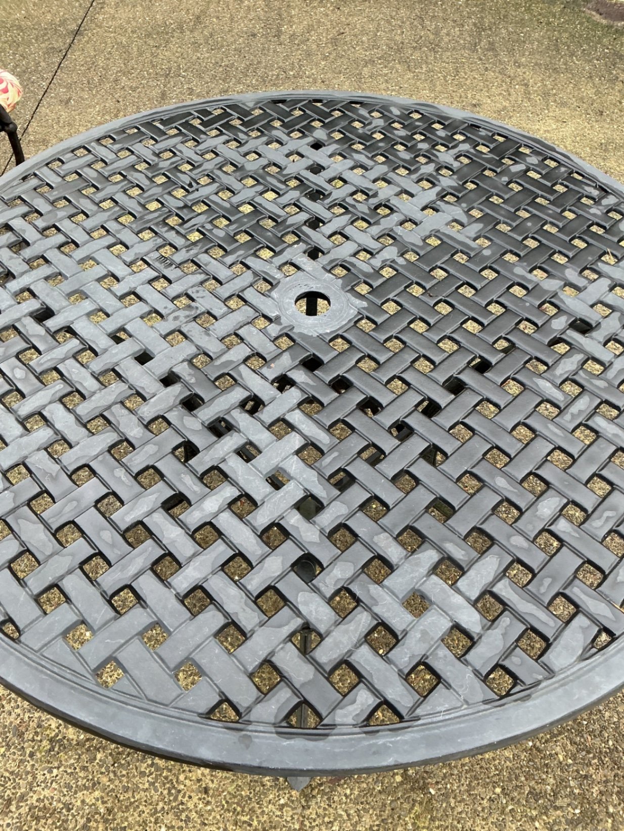 Round Metal Patio Dining Table with Four Cushioned Chairs - image 3 of 9