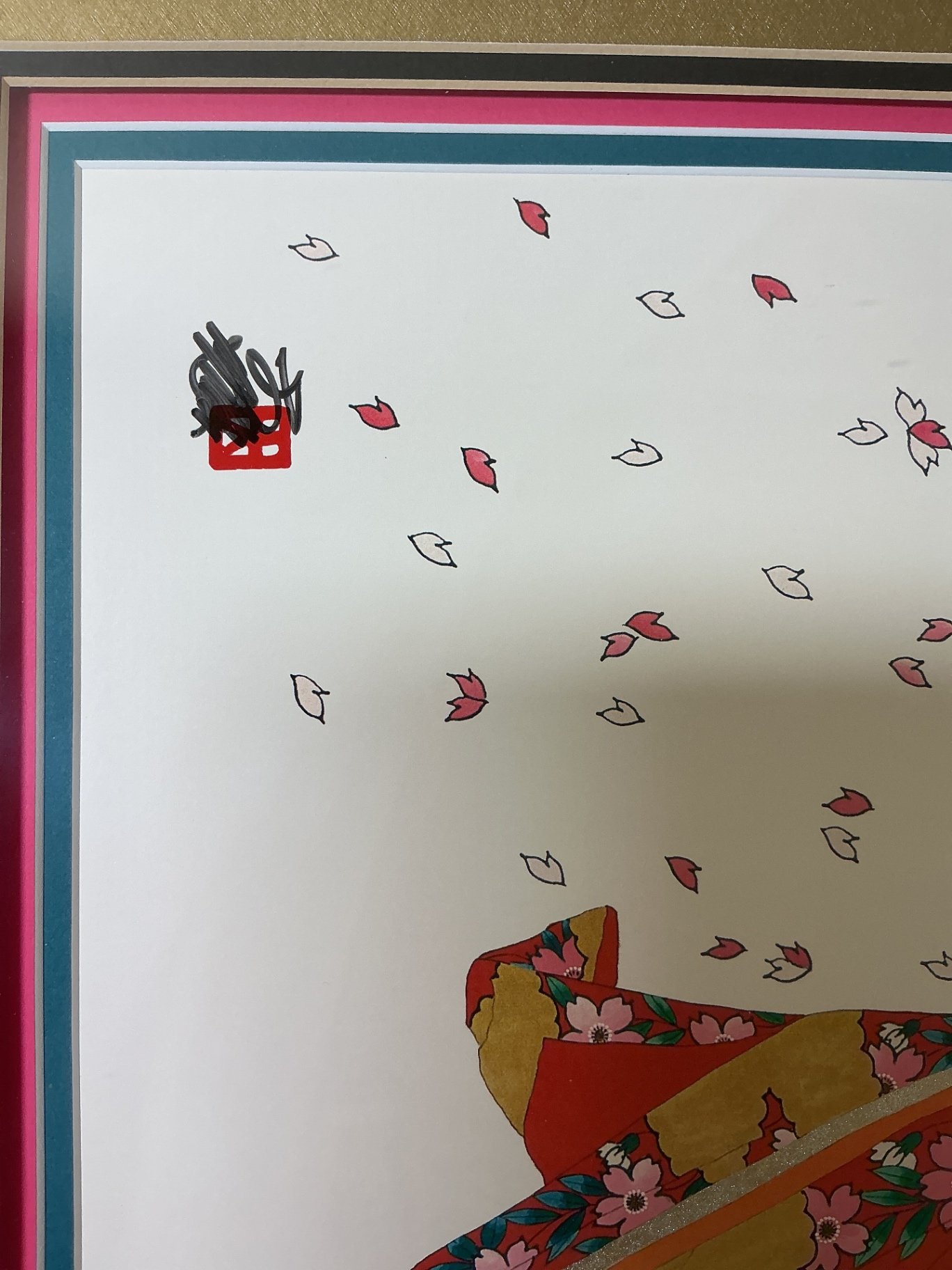 Framed Limited Edition Geisha and Traditional Figures Art Prints - image 6 of 8