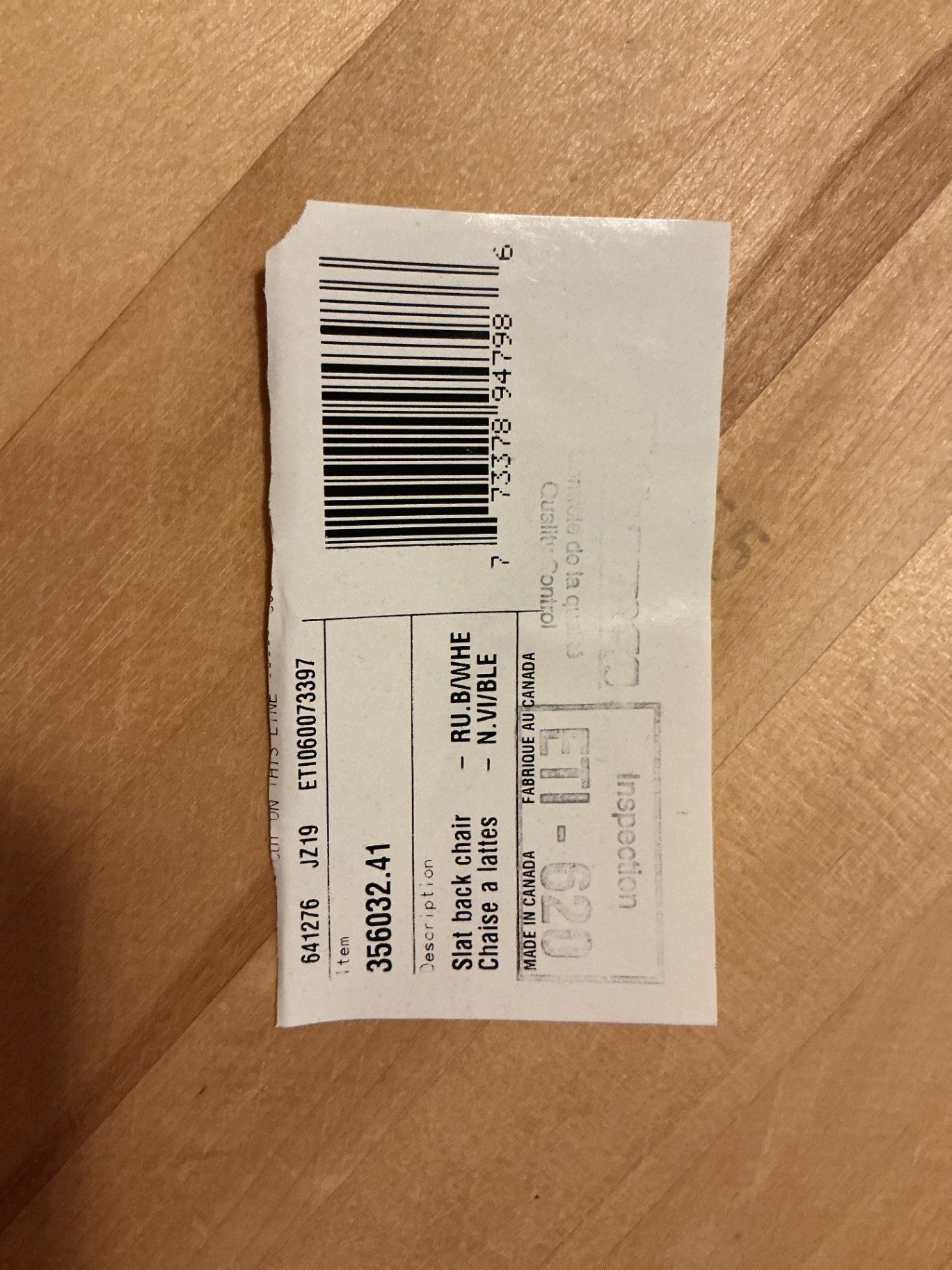 Oval dining table with six slat-back chairs - image 10 of 11