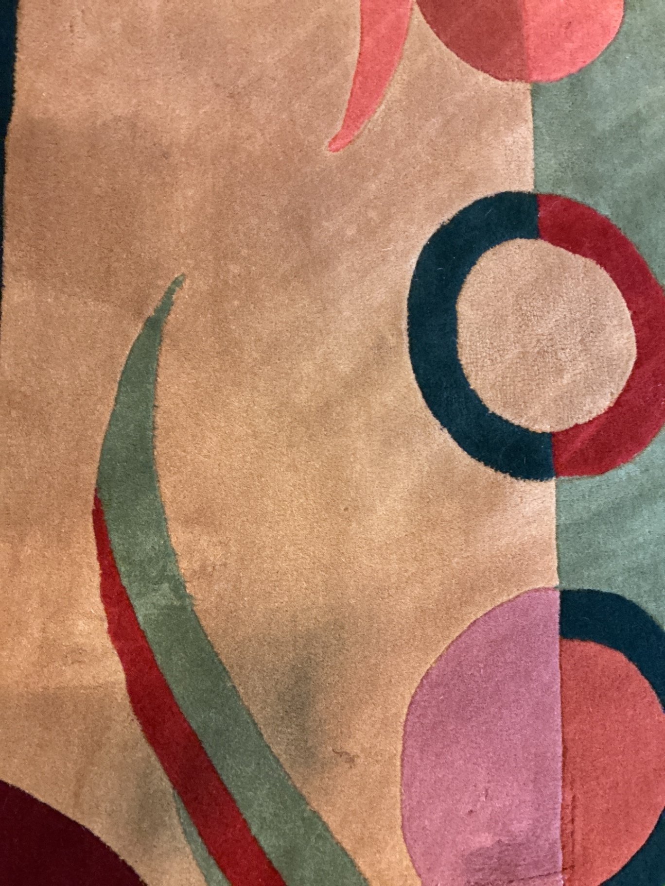 Multicolor wool area rug, matching runner, Nourison - image 6 of 11