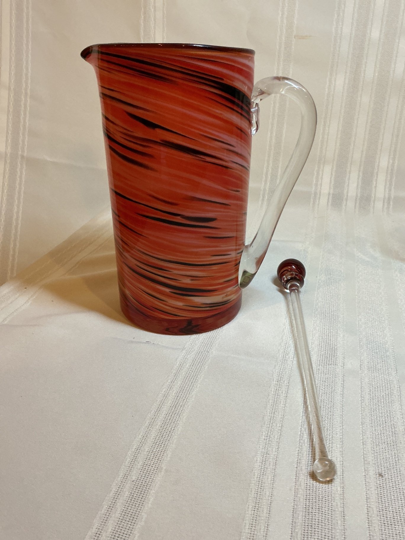 Colorful Glassware Set with Pitcher and Stemware - image 7 of 8