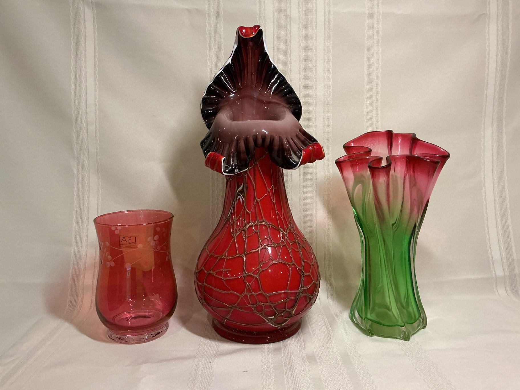 Art glass vases.  - image 3 of 6