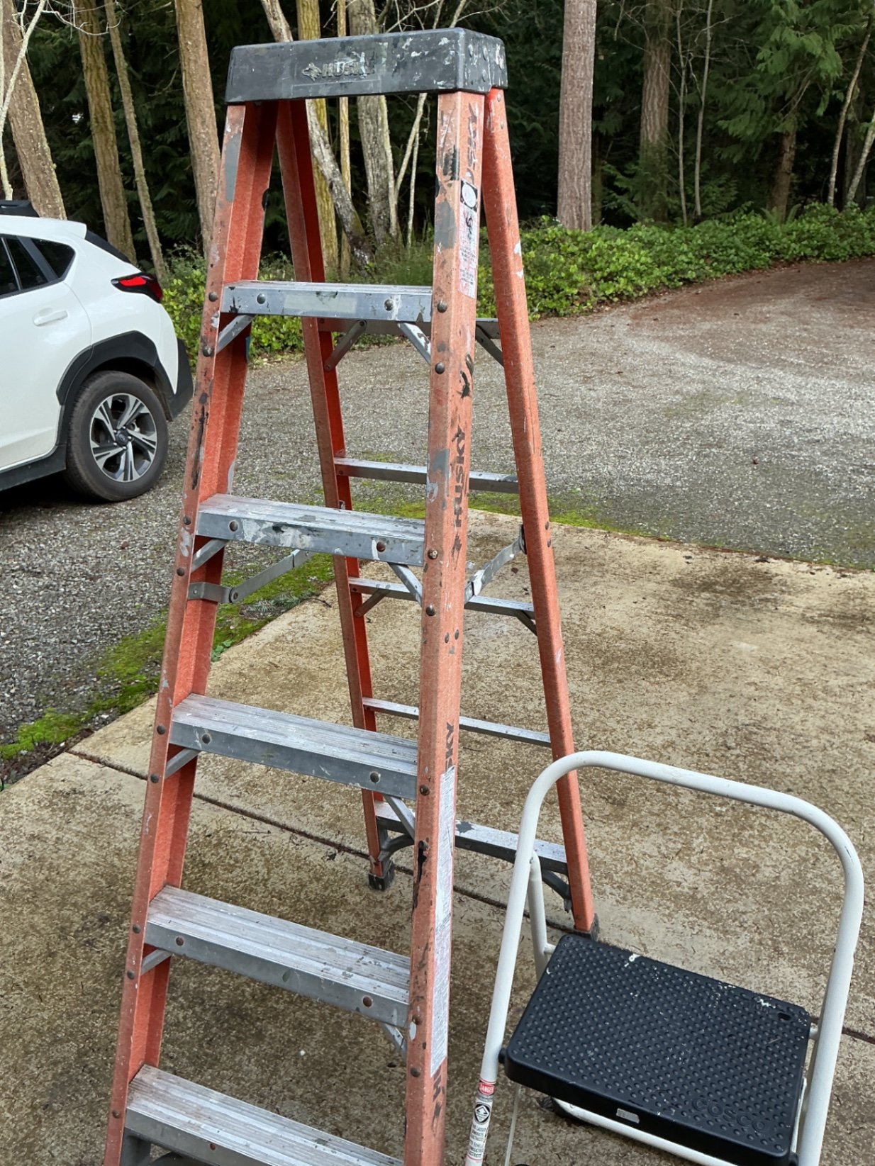 Husky ladder with a small two-step ladder - image 2 of 3