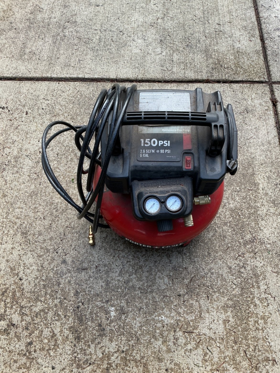 Porter-Cable 6-Gallon Portable Air Compressor - image 2 of 4