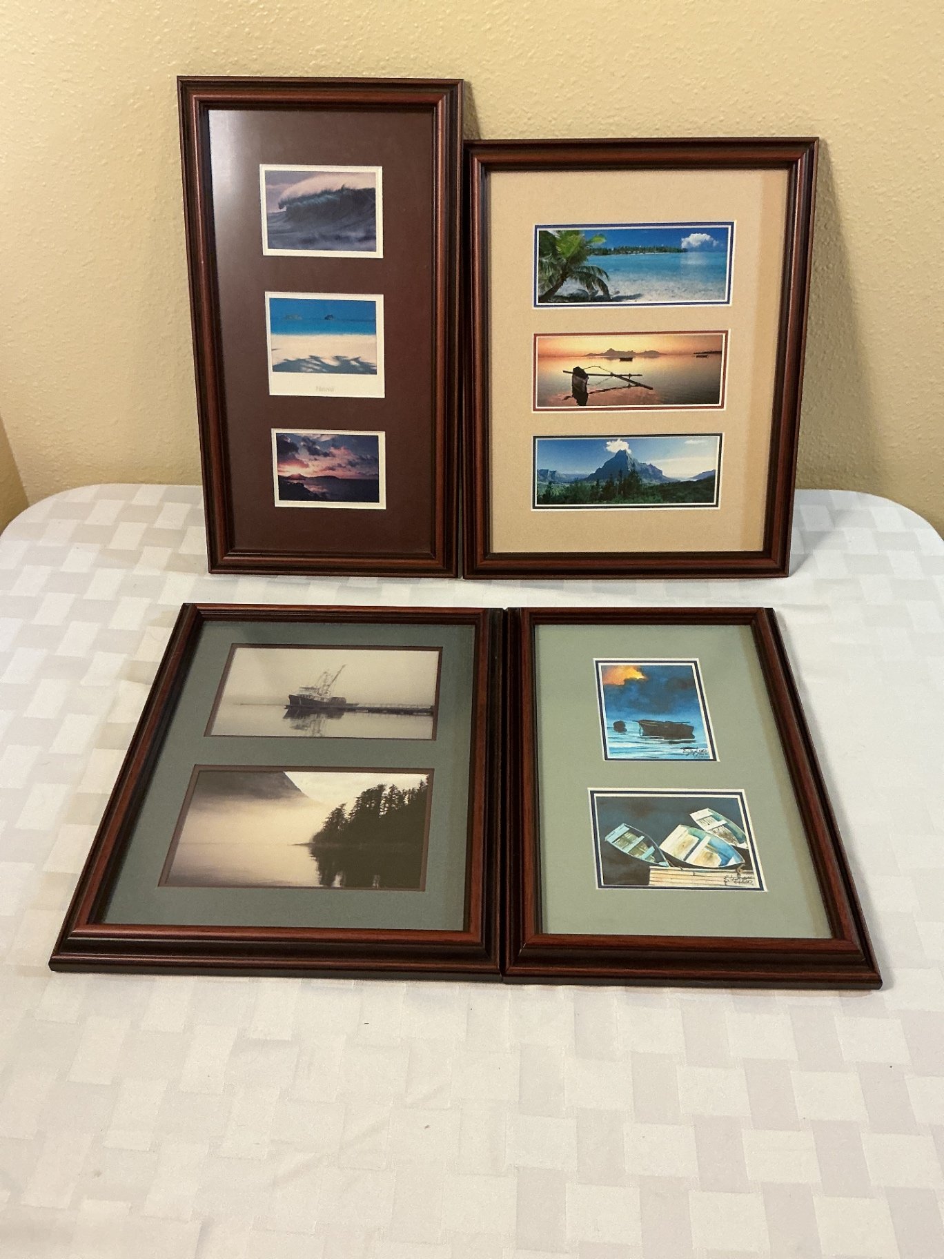 Seaside boat and coastlined framed prints collection - image 1 of 5