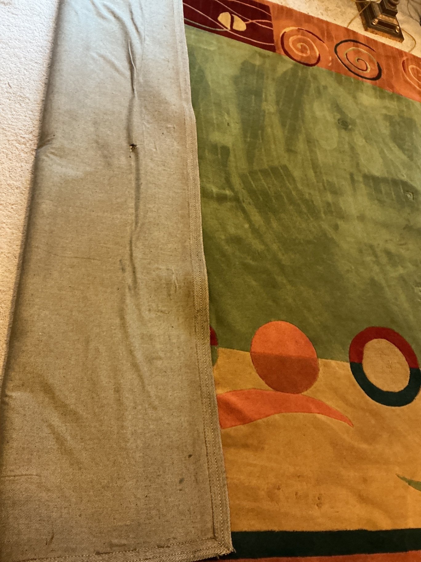 Multicolor wool area rug, matching runner, Nourison - image 10 of 11