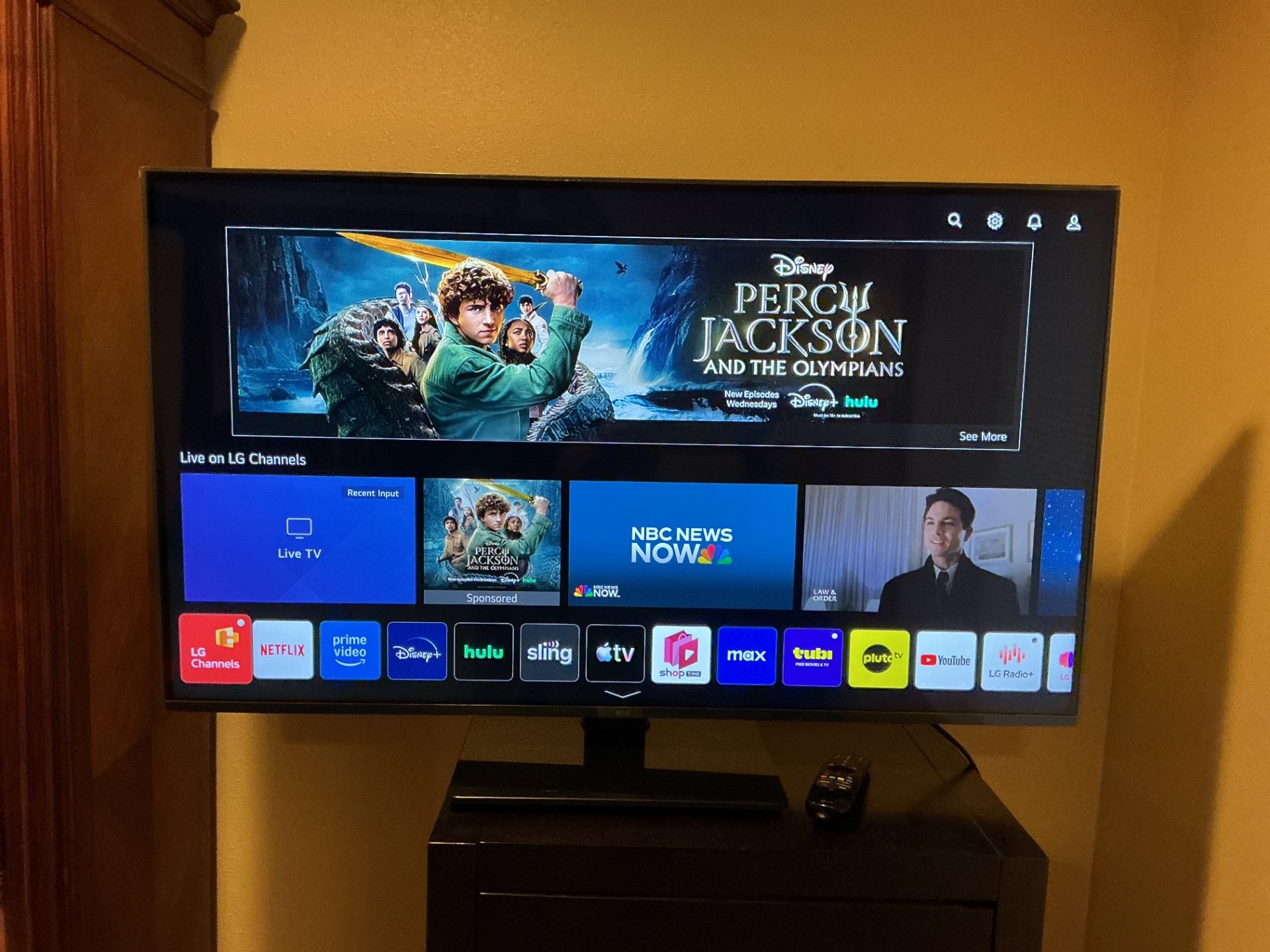 LG Flat-Screen TV with Remotes - image 3 of 4