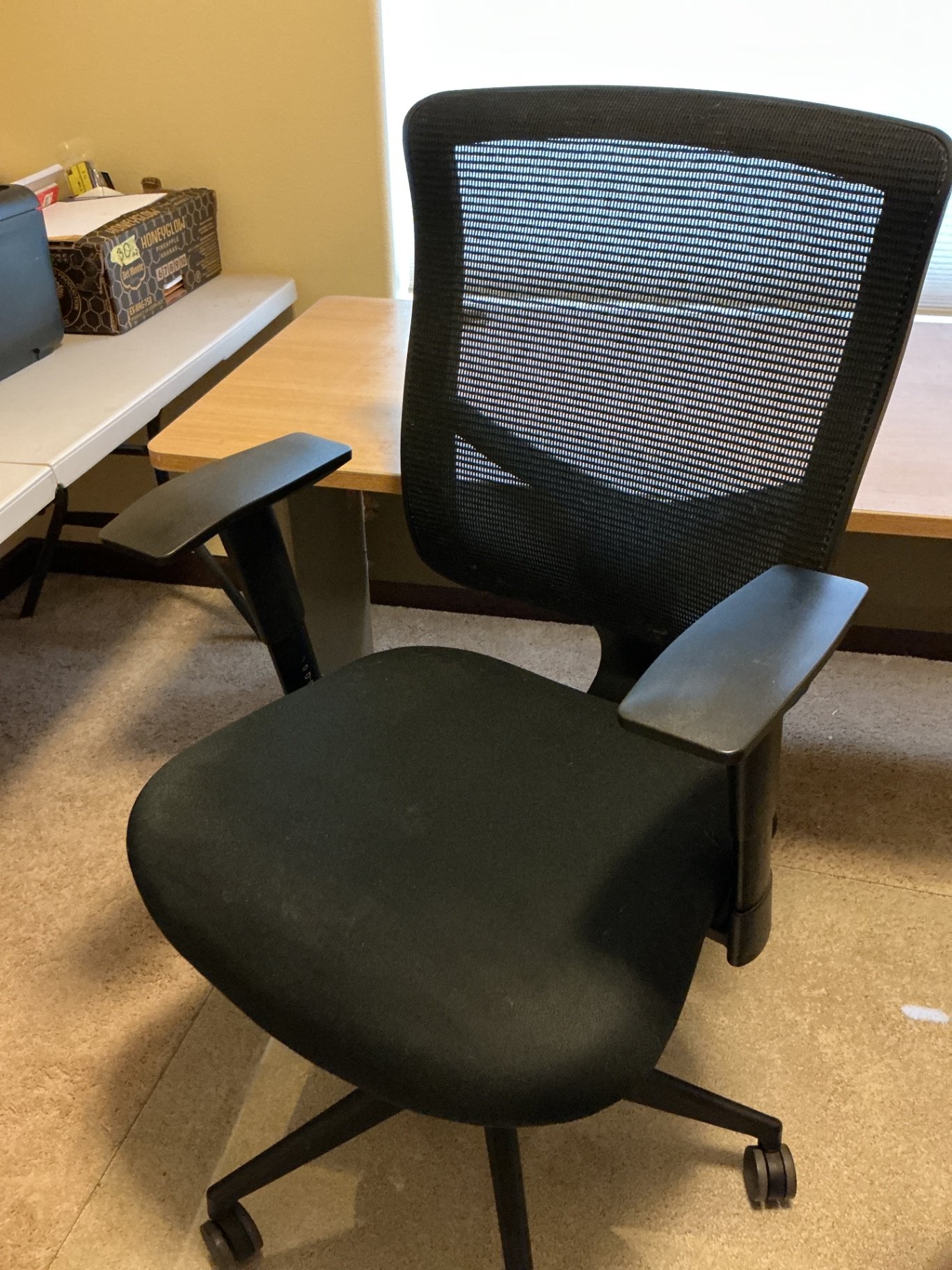 Office Desk Setup with Chair, File Organizers, Bag, and Table Magnifier - image 9 of 9