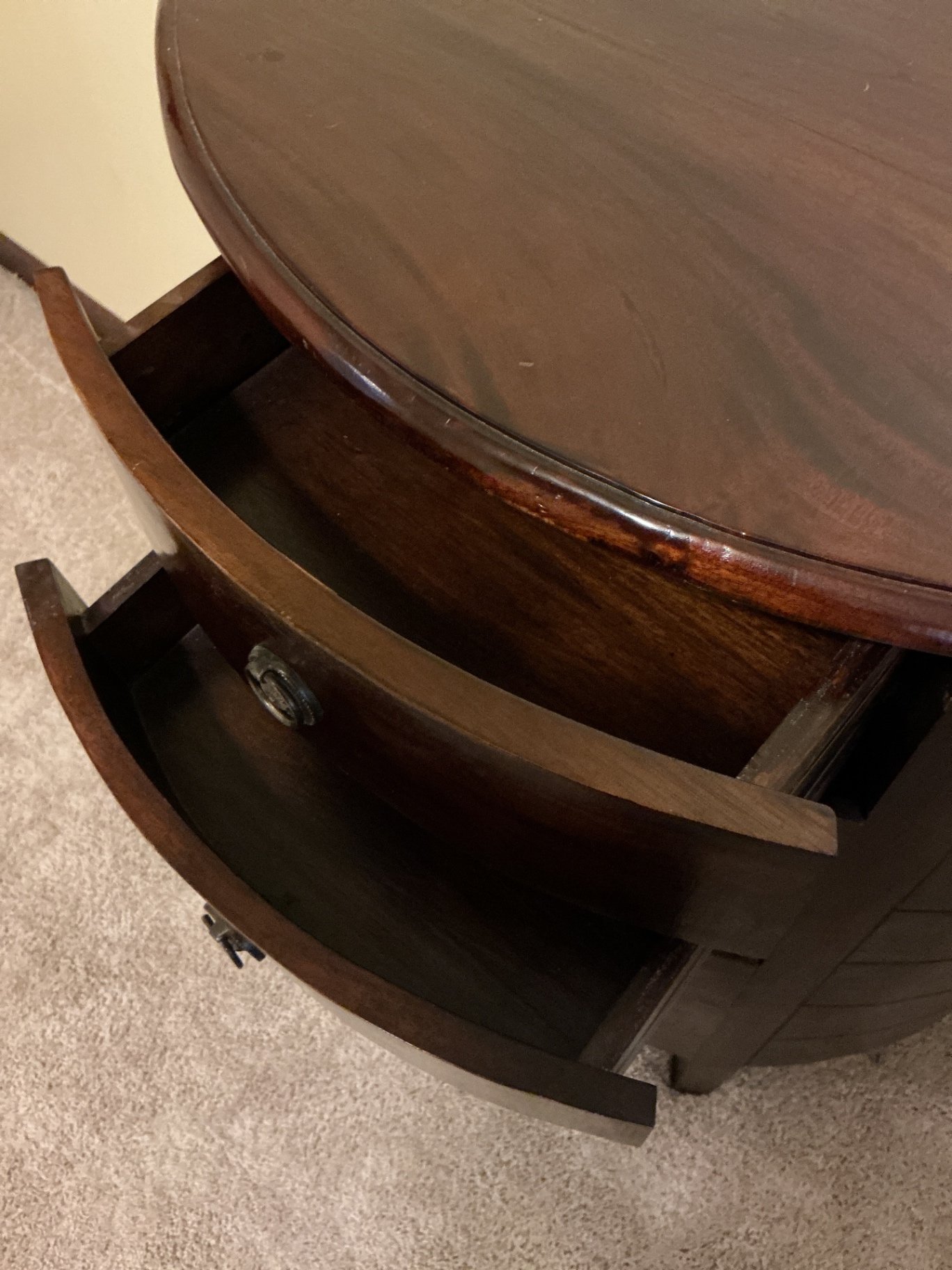 Bow-front Chest of Drawers - image 5 of 7