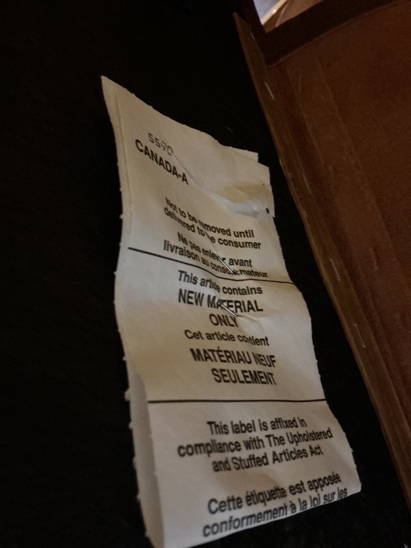 Craftsman Style Brown leather recliner chair  - image 5 of 8