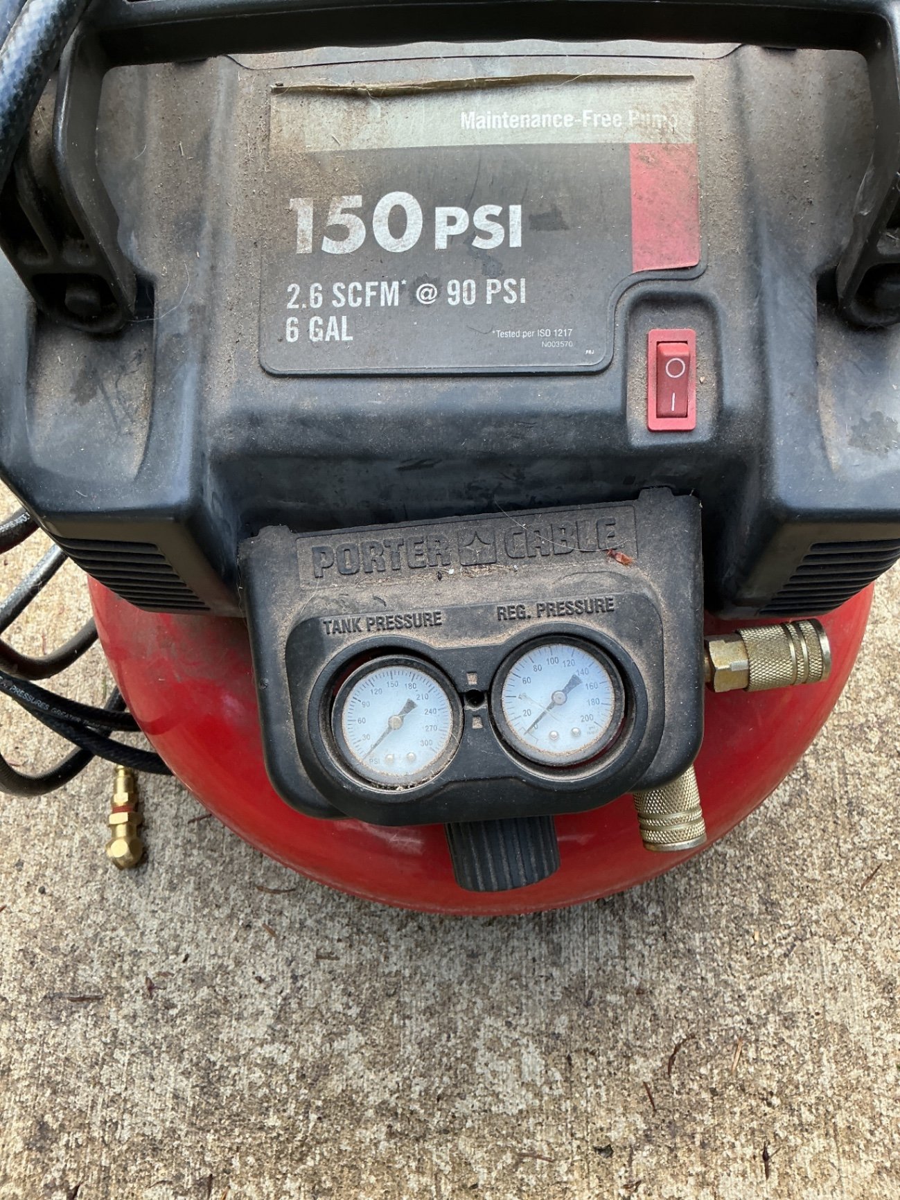 Porter-Cable 6-Gallon Portable Air Compressor - image 3 of 4