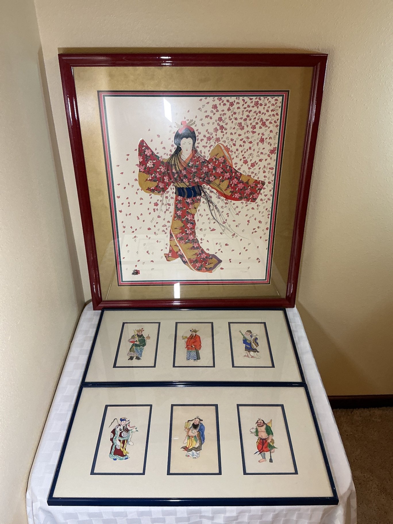 Framed Limited Edition Geisha and Traditional Figures Art Prints - image 1 of 8