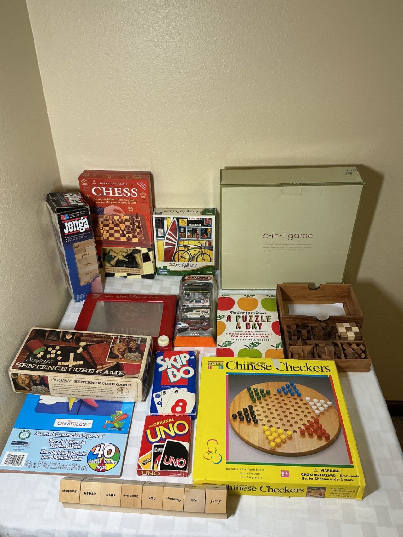 Assorted board games, puzzles, and toy sets - image 1 of 4